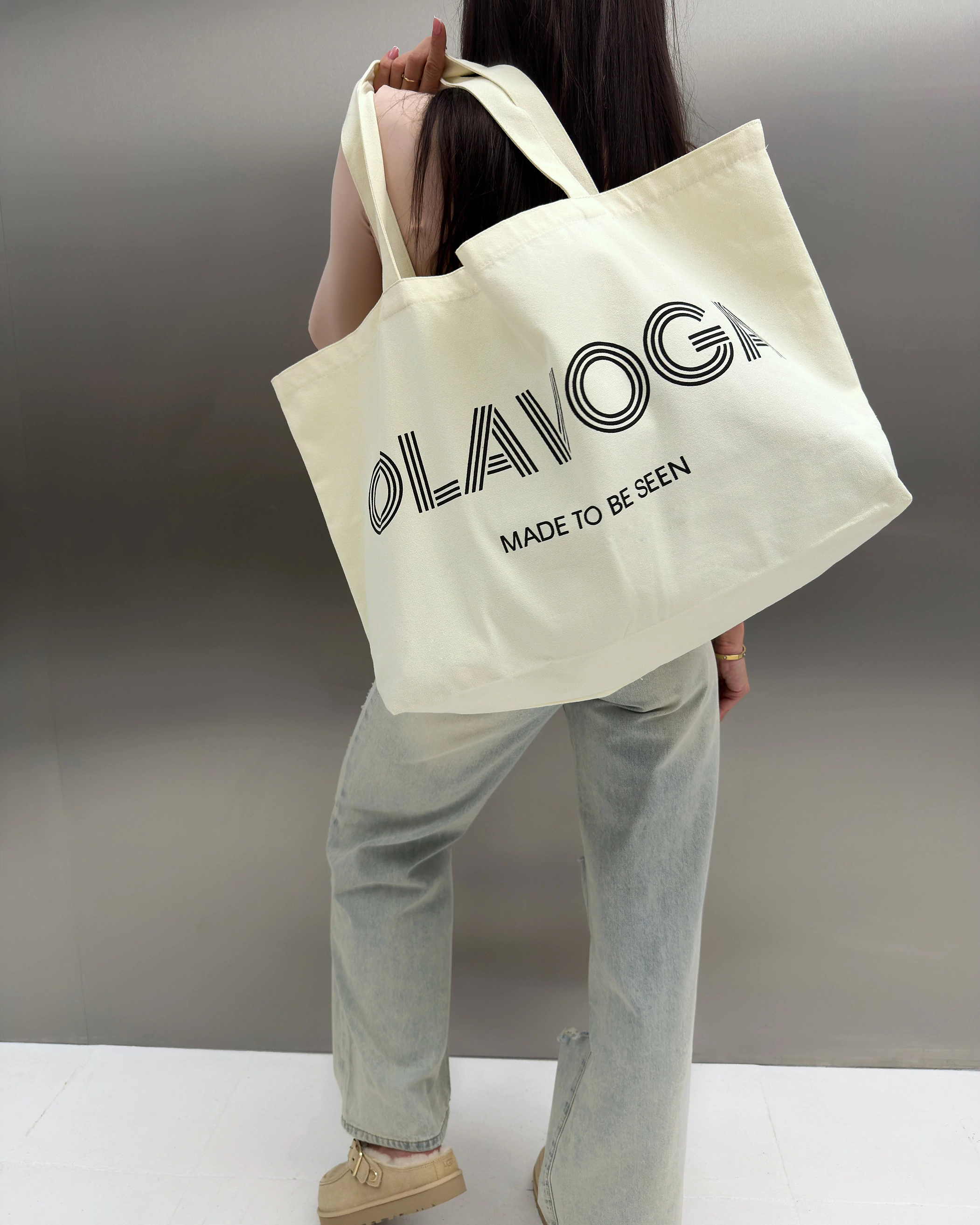 Torba damska shopper OLAVOGA CUTO - Écru