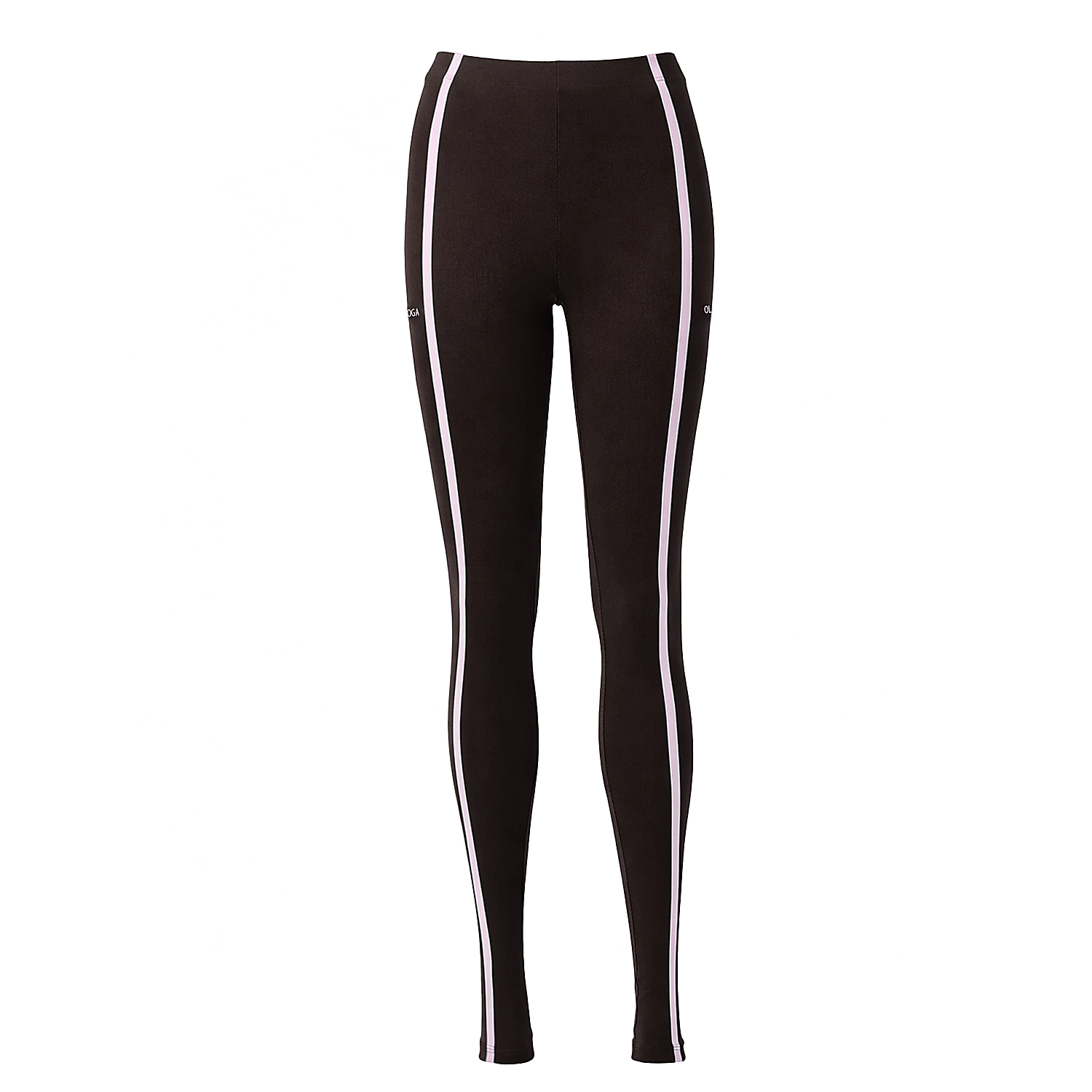 OLAVOGA AMERA Damen Leggings mit Streifen - Braun