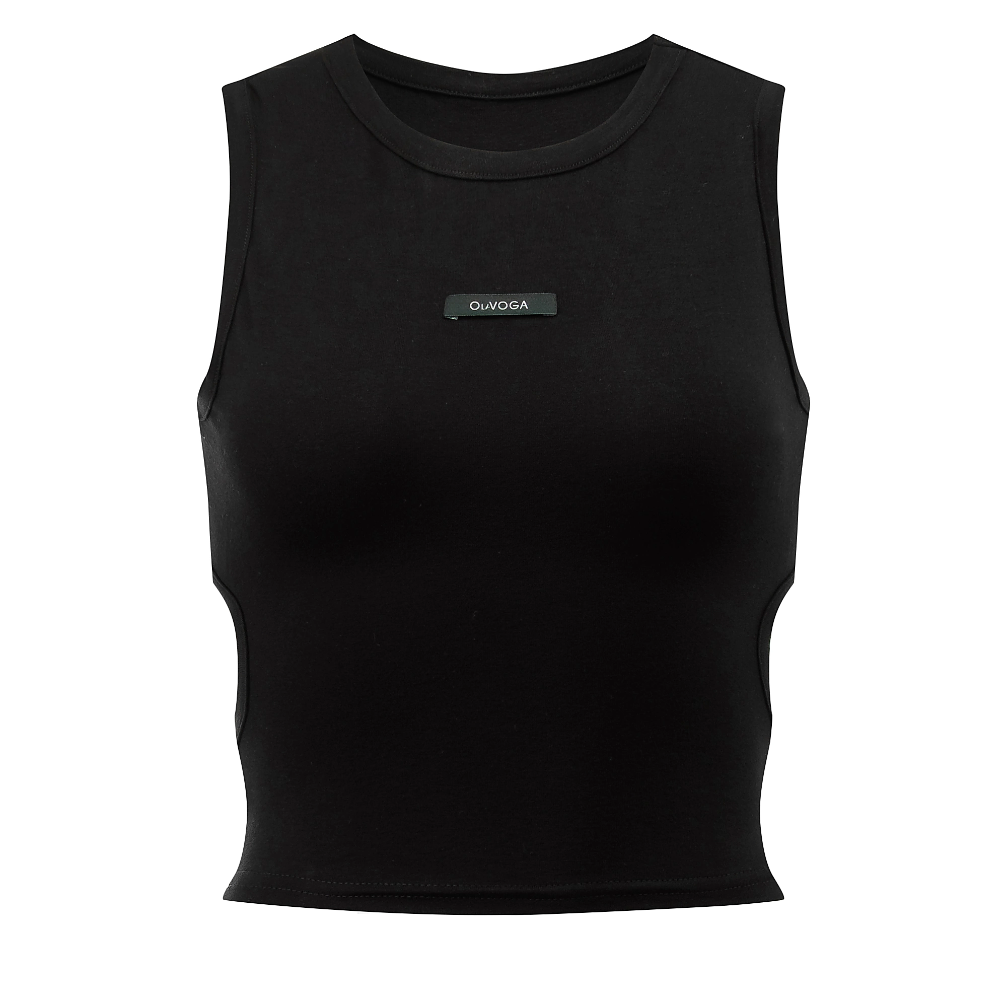 Top damski slim fit OLAVOGA DAYBREAK - Czarny