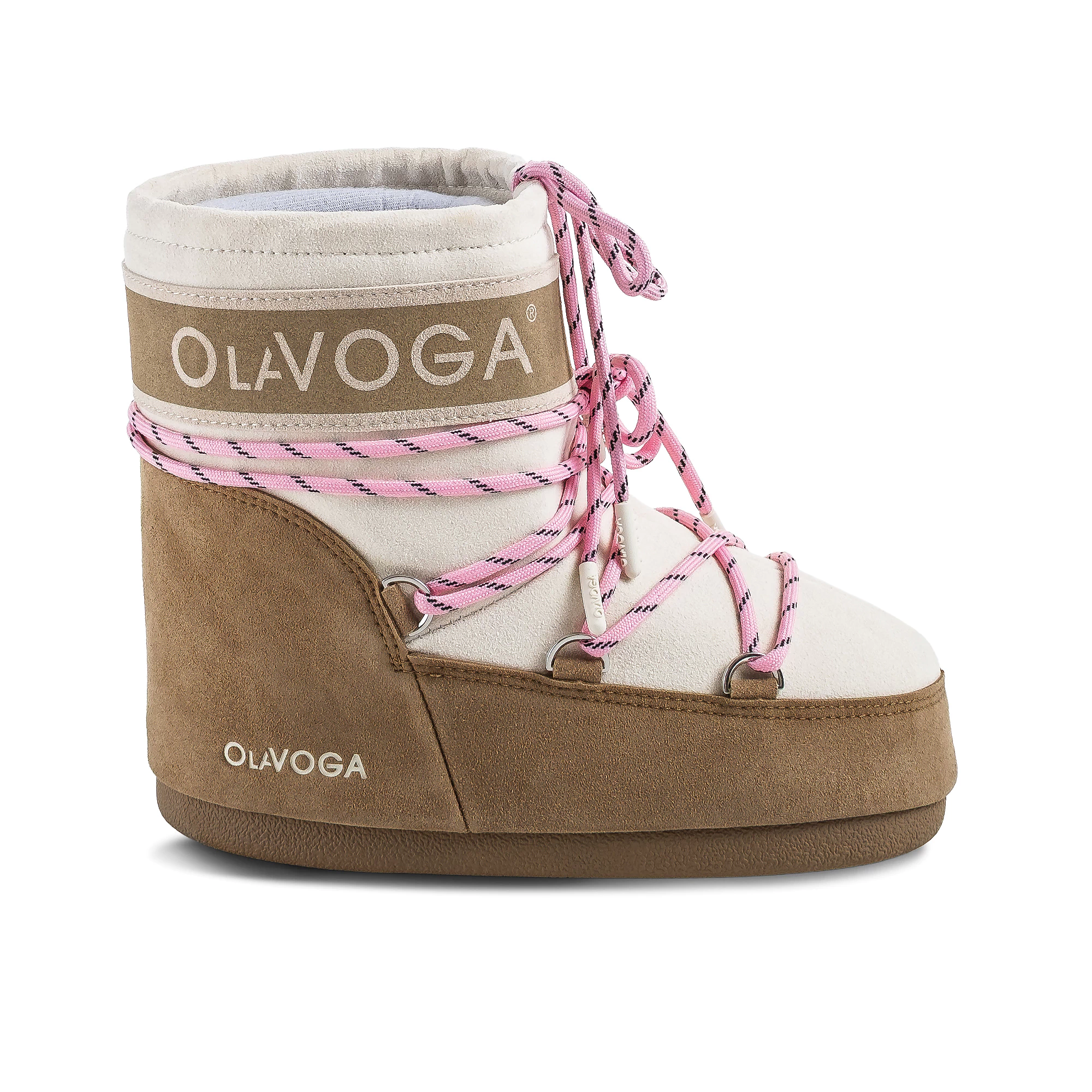 OLAVOGA YETI Damen-Schneestiefel – Beige