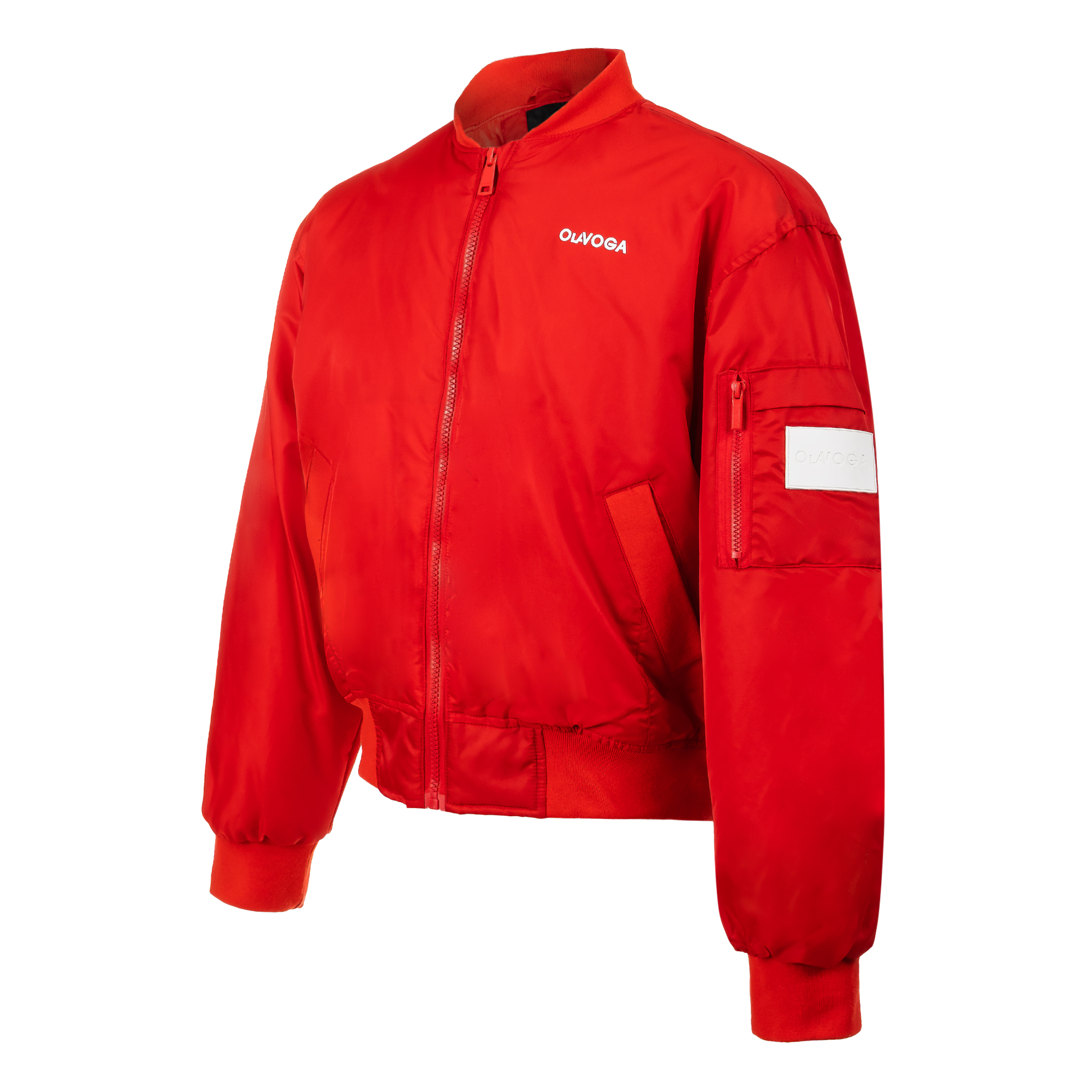Dámská bomber bunda OLAVOGA WOOLY 2.0 – červená