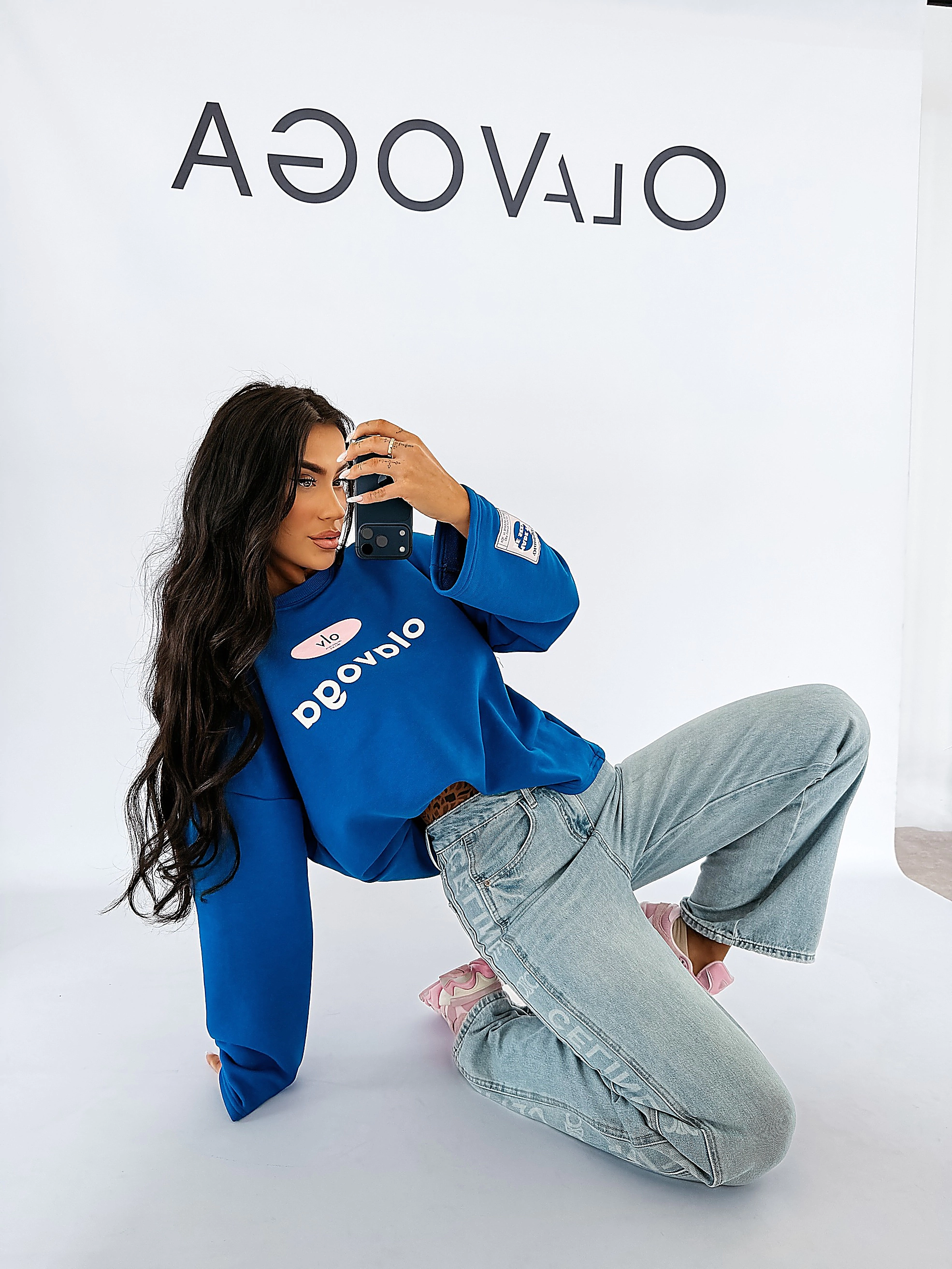 Women's sweatshirt OLAVOGA URBAN ROYAL - Blue
