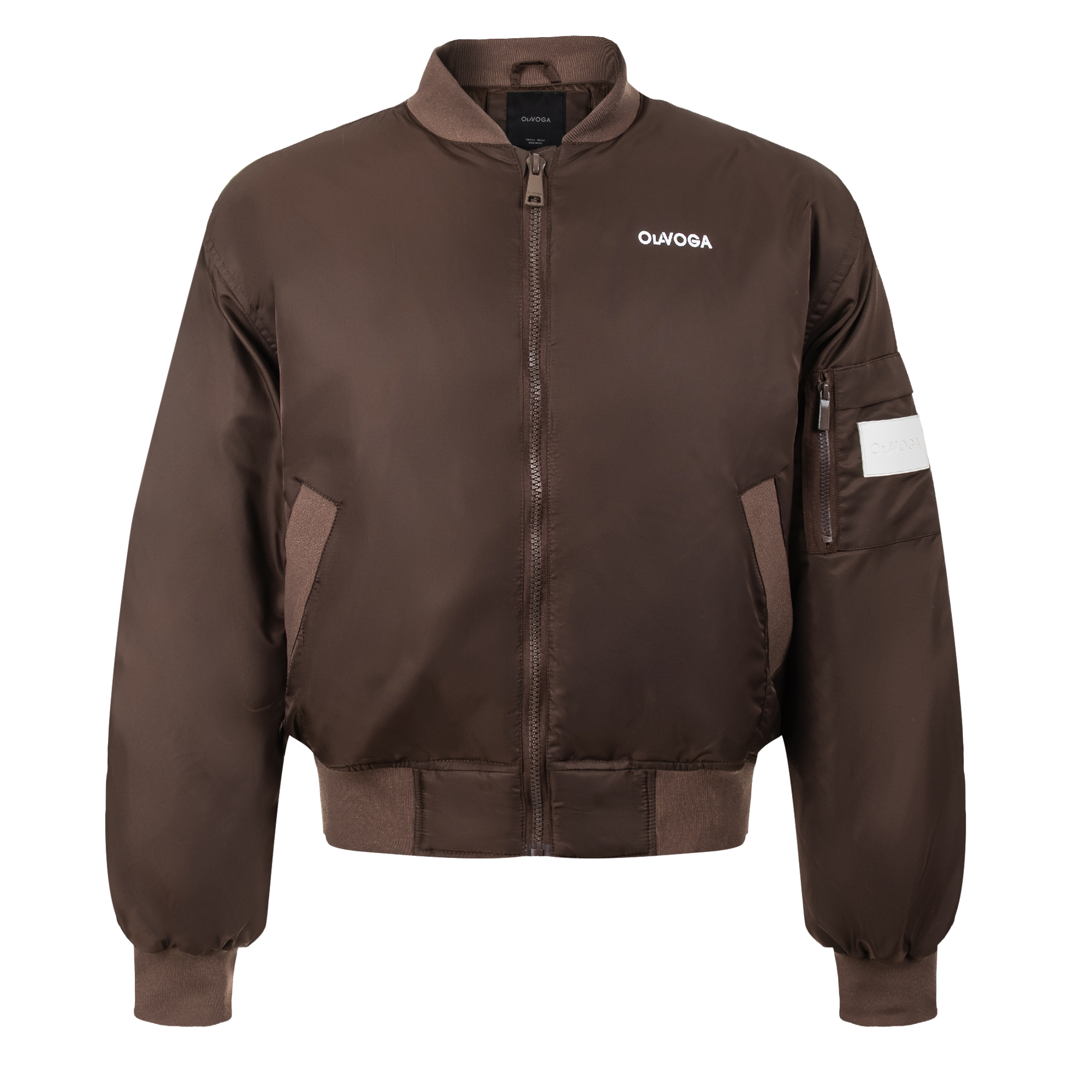 Kurtka męska bomber OLAVOGA Men WOOLY MEN 2.0 - Brąz