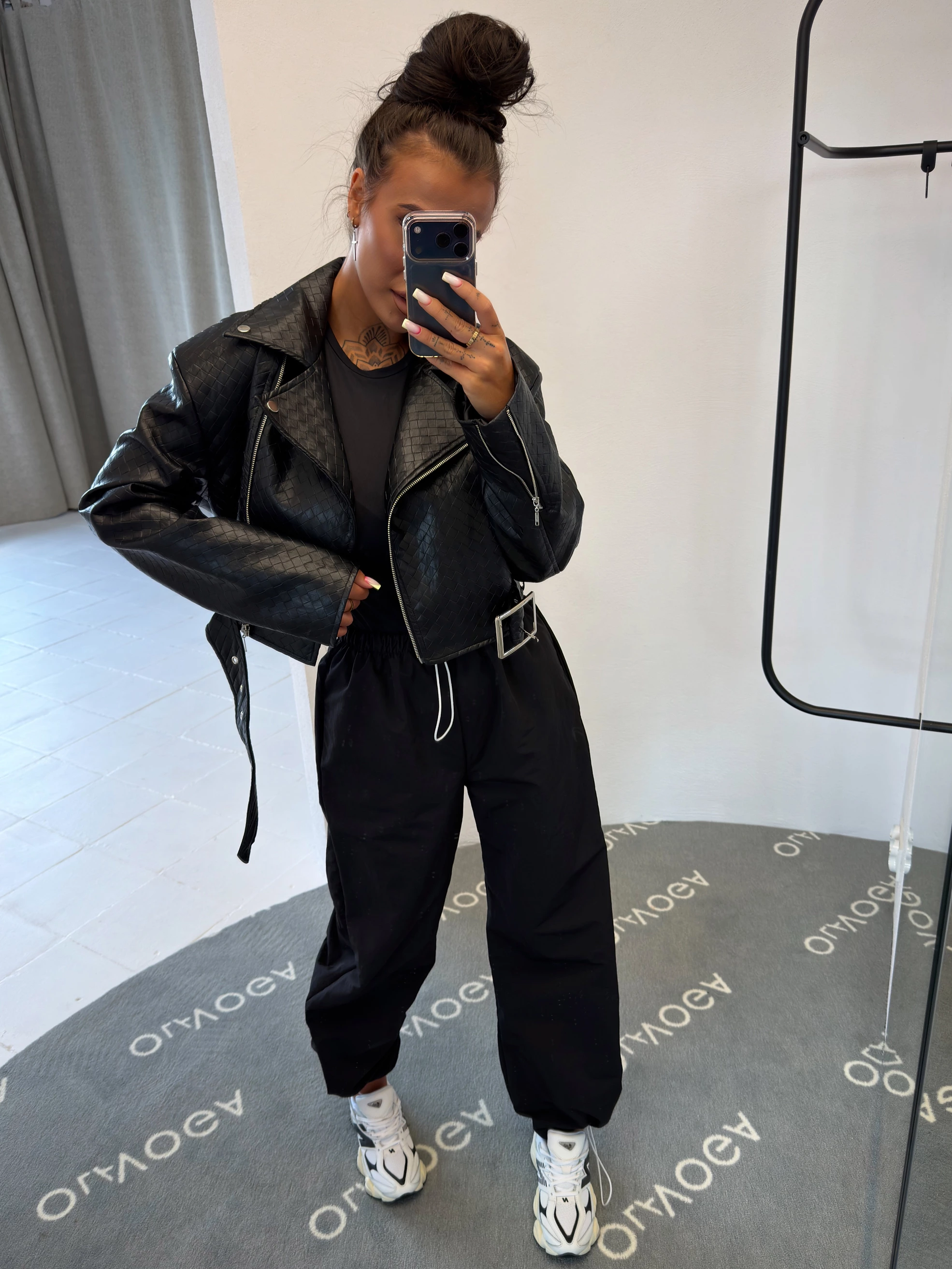 Dámská bunda oversize OLAVOGA MARELIA – černá