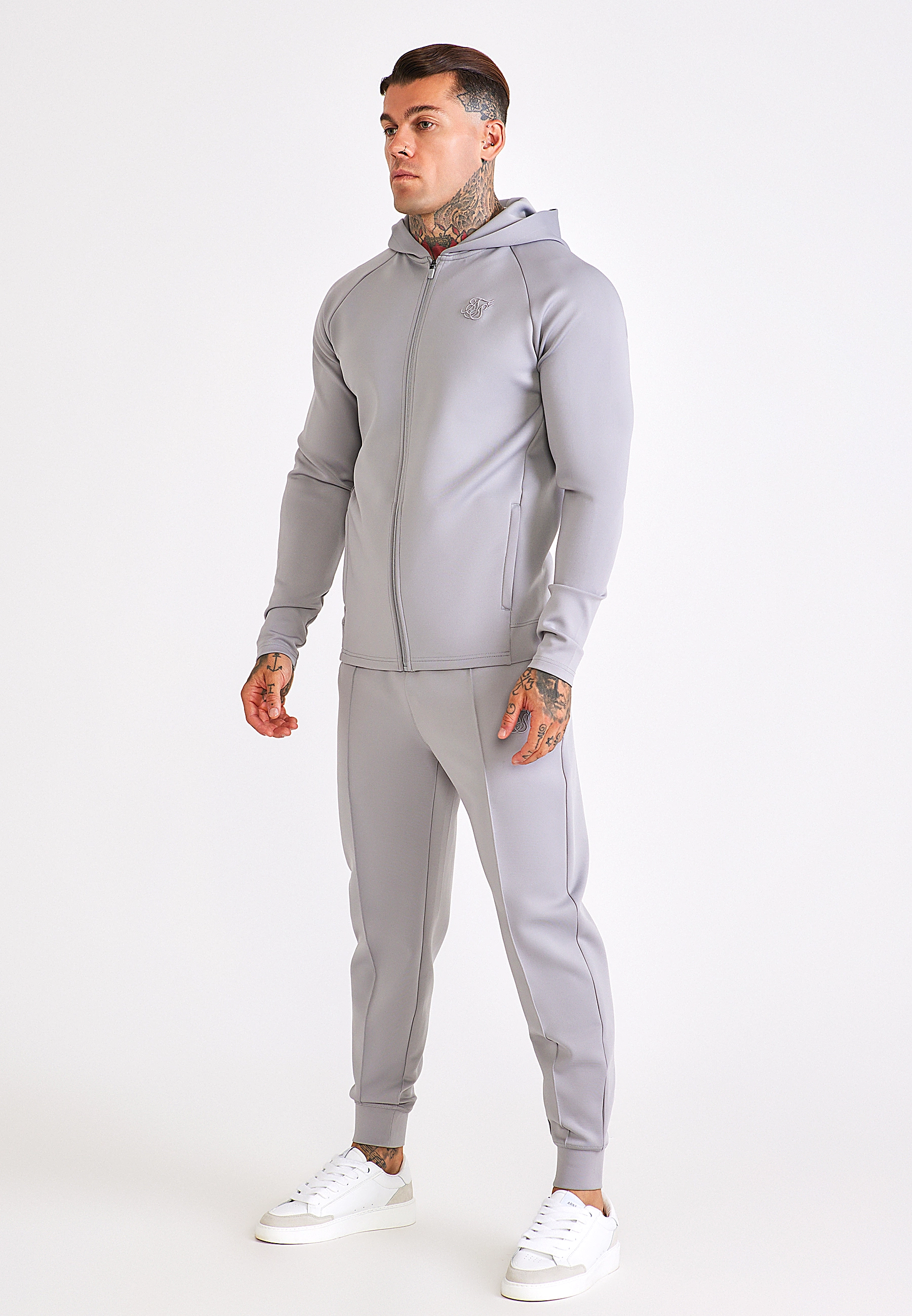 Komplet męski dresowy SIKSILK 29470 - Szary