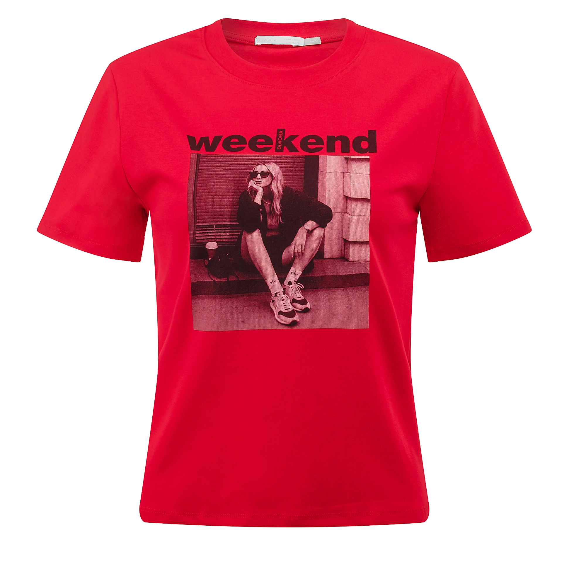 OLAVOGA IDCARE Damen-T-Shirt - Rot