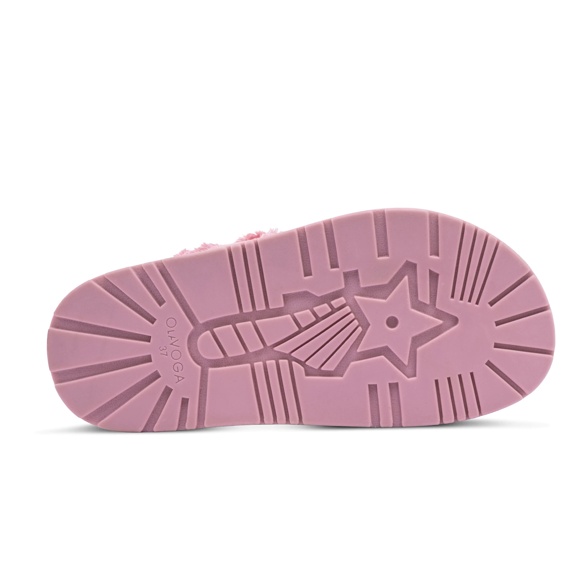 Women's Velcro flip-flops OLAVOGA BERLIOZ - Light pink