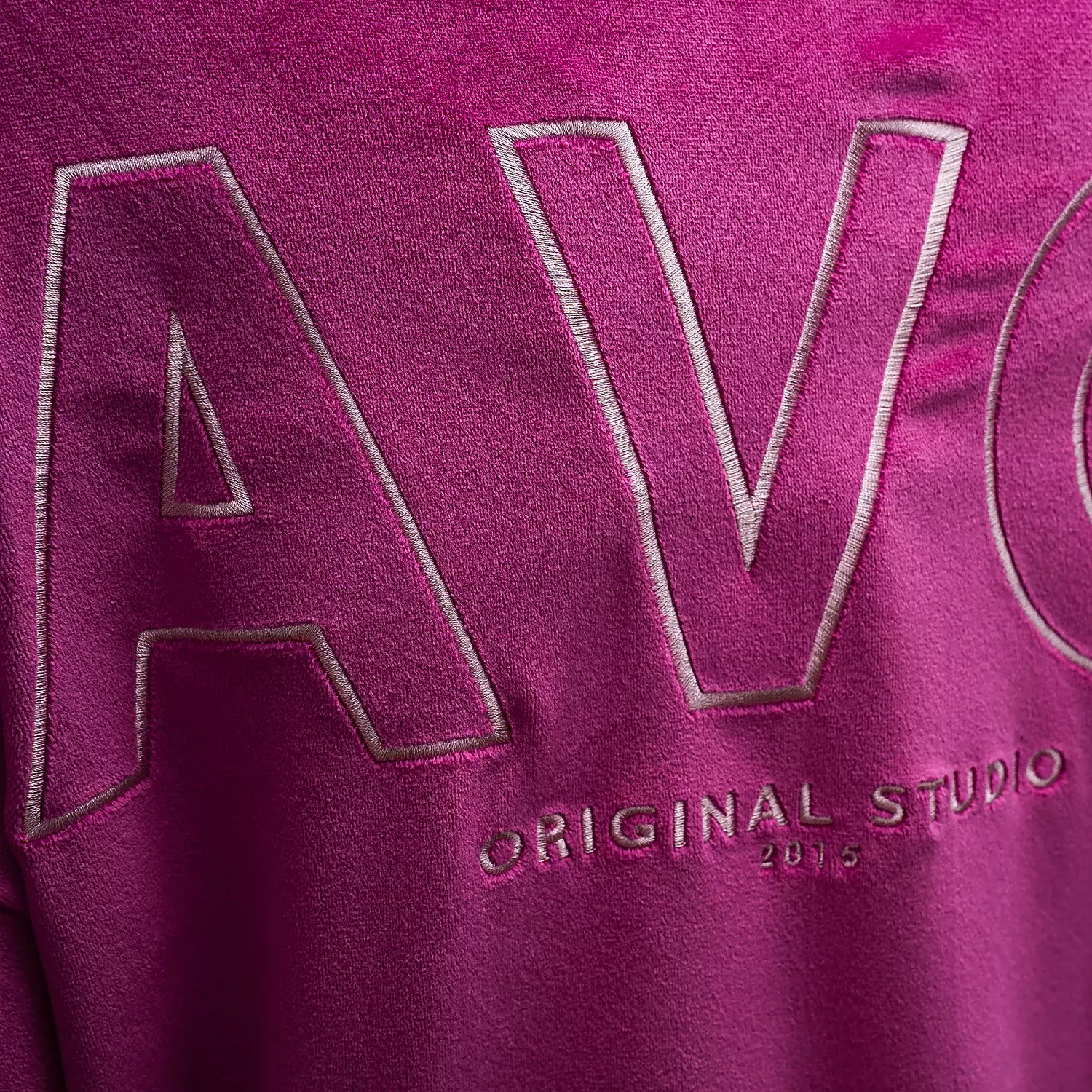 Ladies' velour set OLAVOGA VELVET ASH - Amaranth