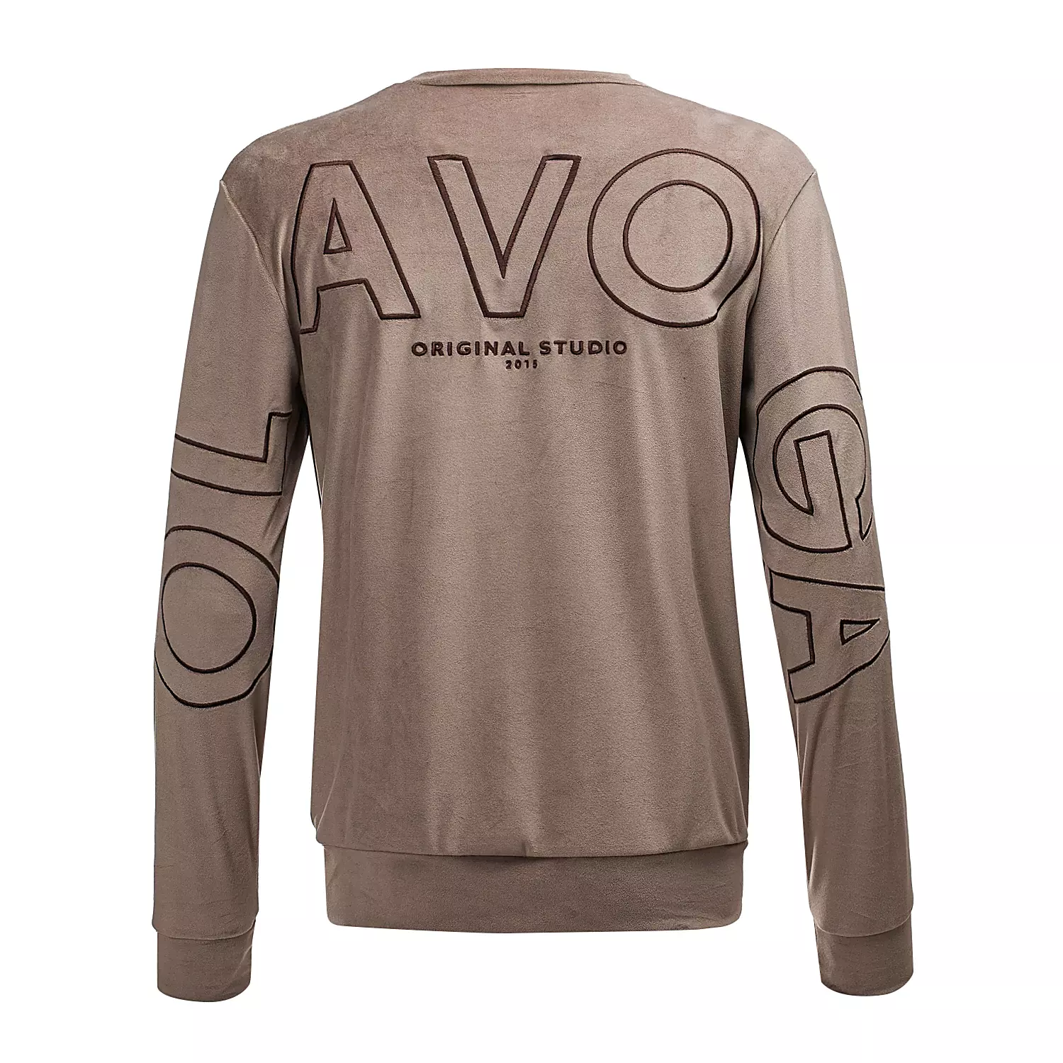 Damenset aus Velours OLAVOGA VELVET ASH MEN - Latte