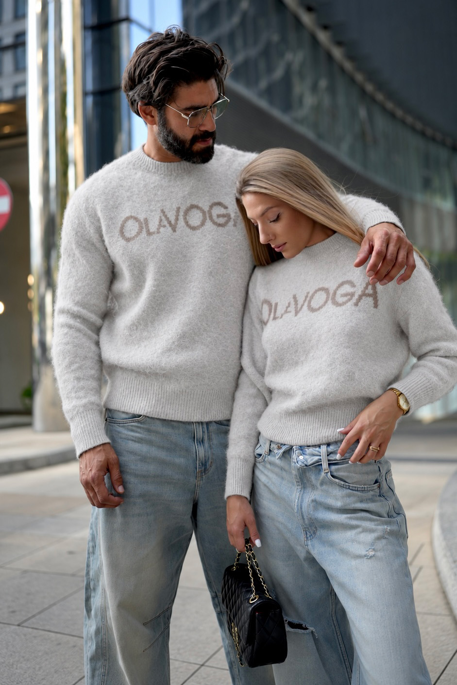 Sweter damski OLAVOGA VILA - Beż