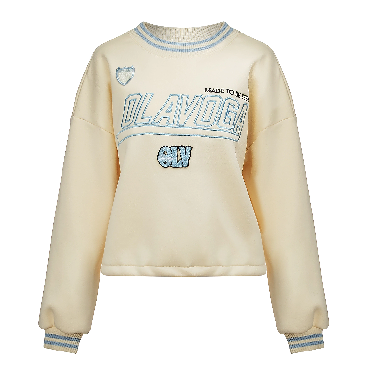 OLAVOGA VESA Damen Sweatshirt - Ecru