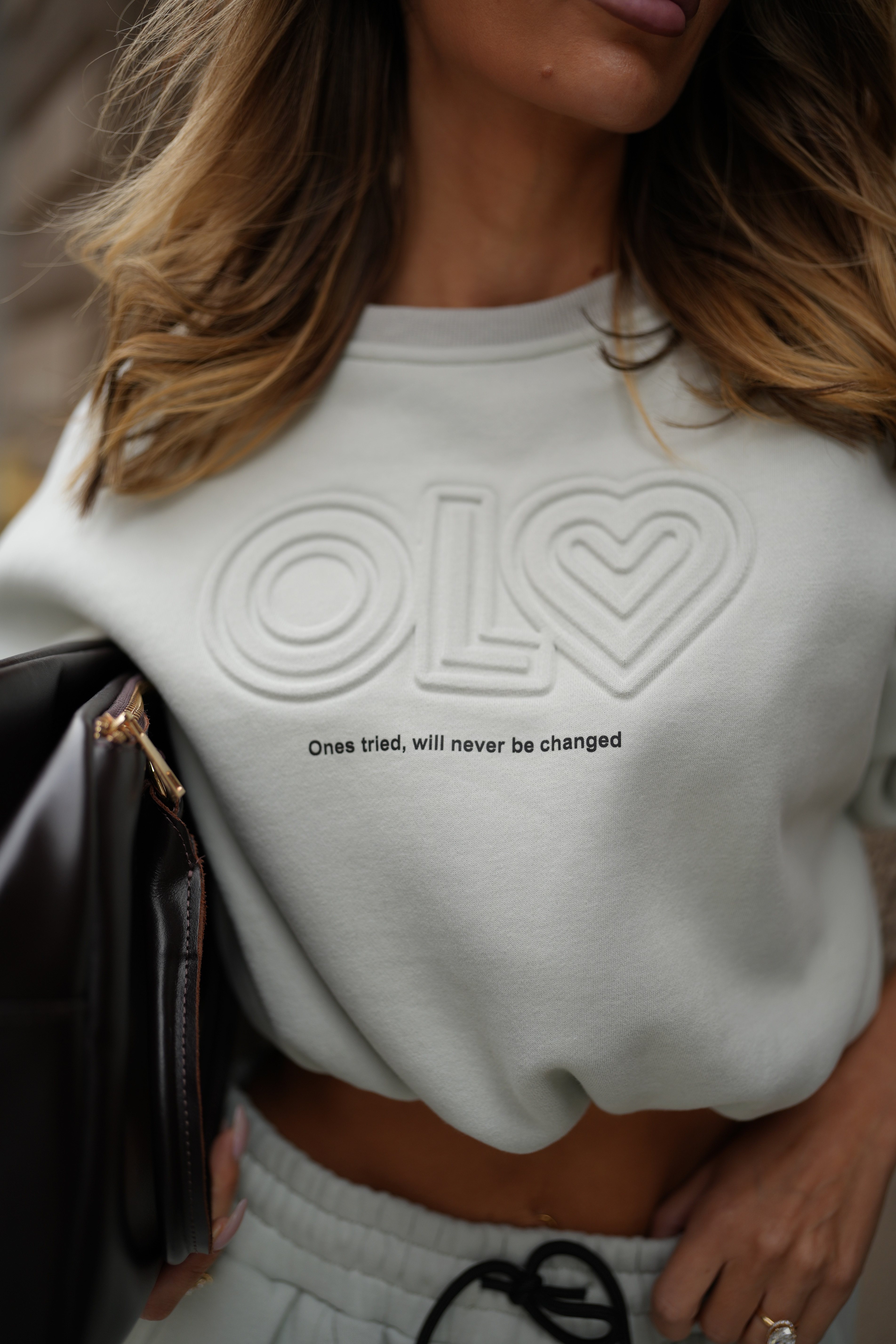 Bluza damska OLAVOGA LINDA SWEATSHIRT - Matcha 