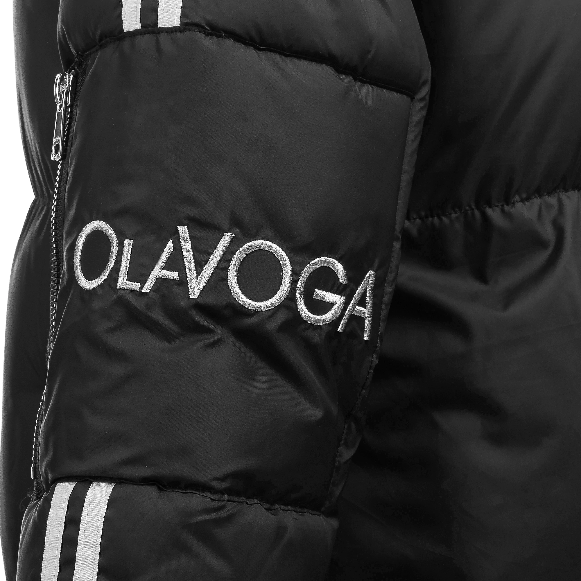 Płaszcz zimowy maxi OLAVOGA FLOORO - Czarny