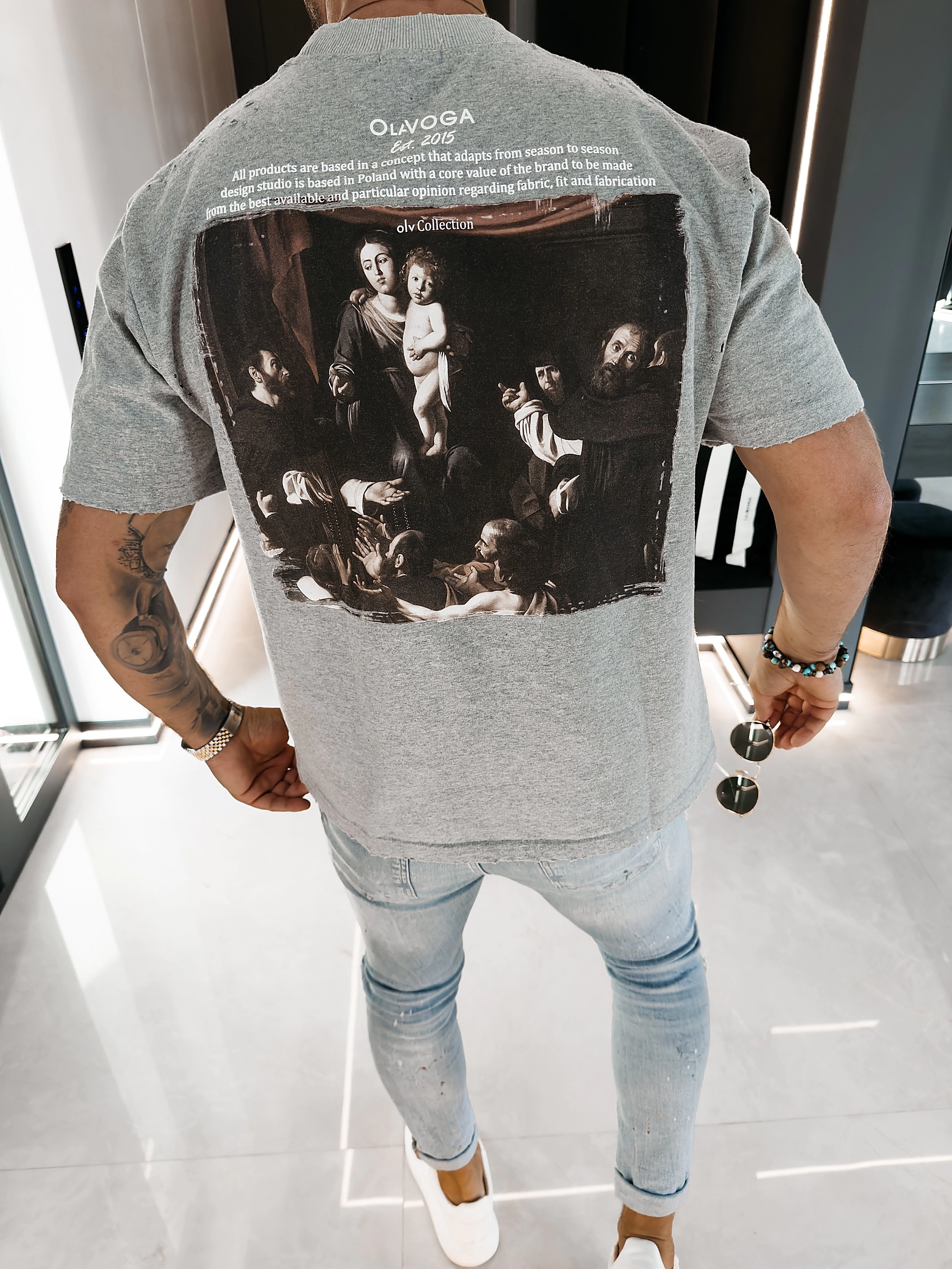 OLAVOGA Men NOVAVEON T-shirt - Grey