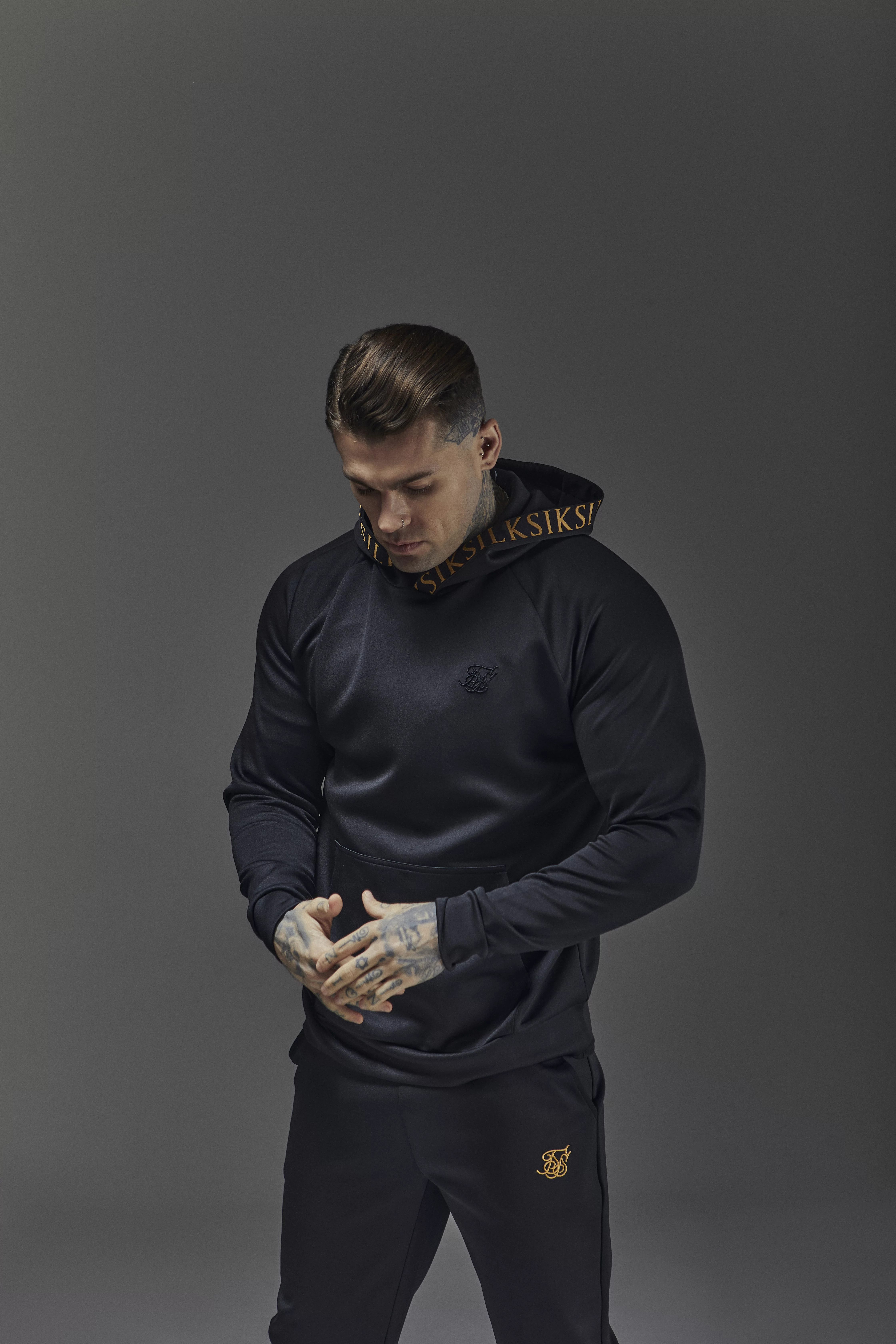 Siksilk black hoodie sale