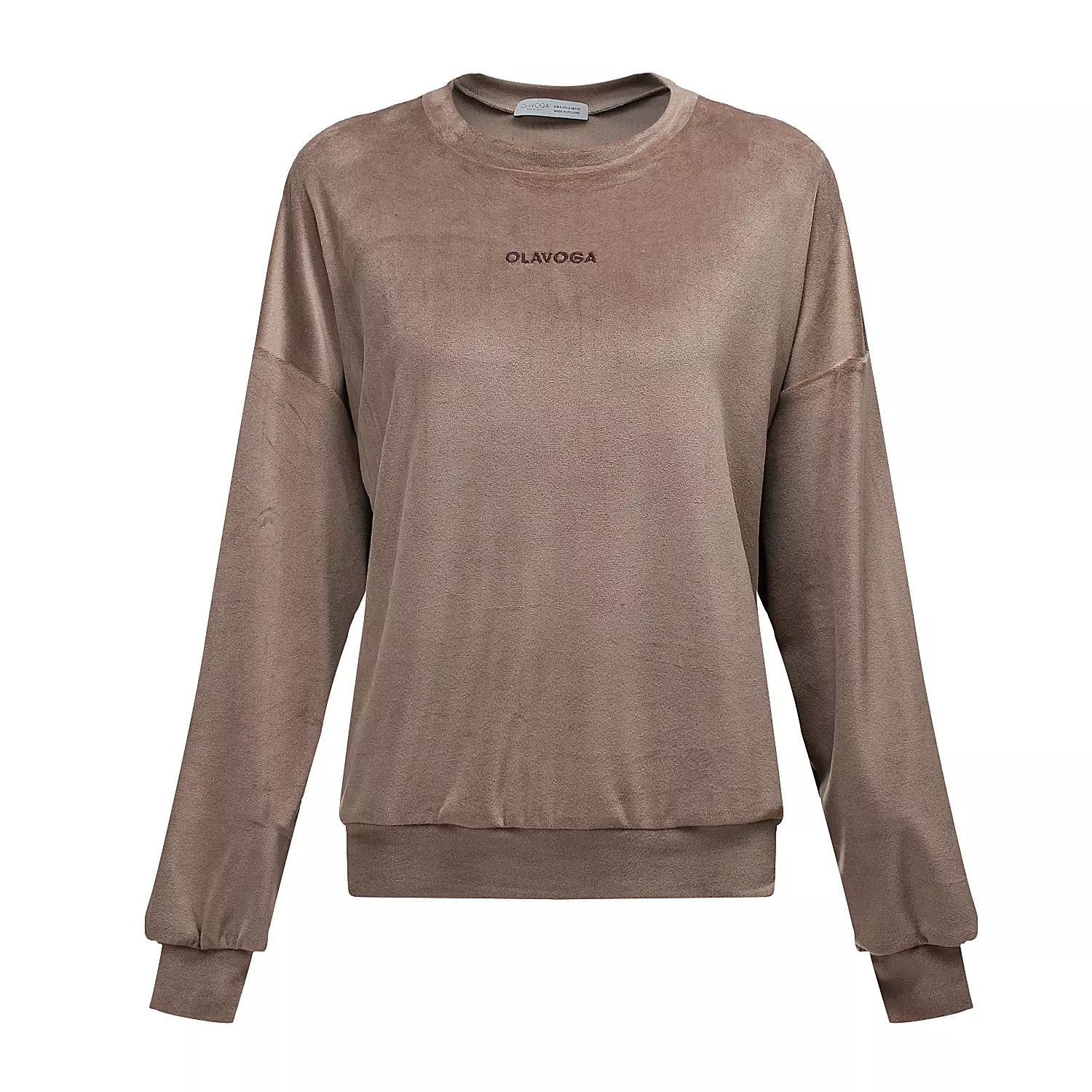 Ladies' velour set OLAVOGA VELVET ASH - Latte