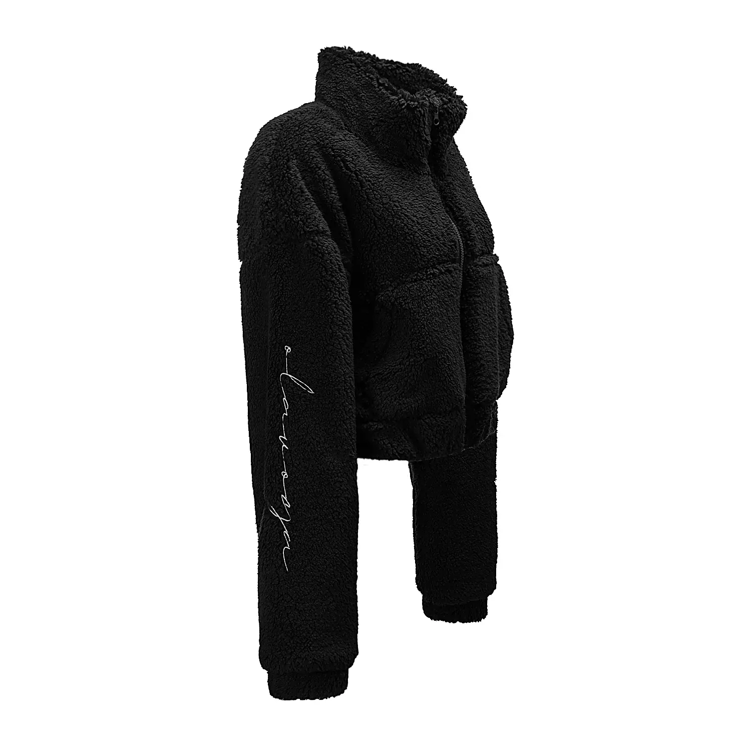 OLAVOGA TEDI Damen-Teddy-Sweatshirt - Schwarz