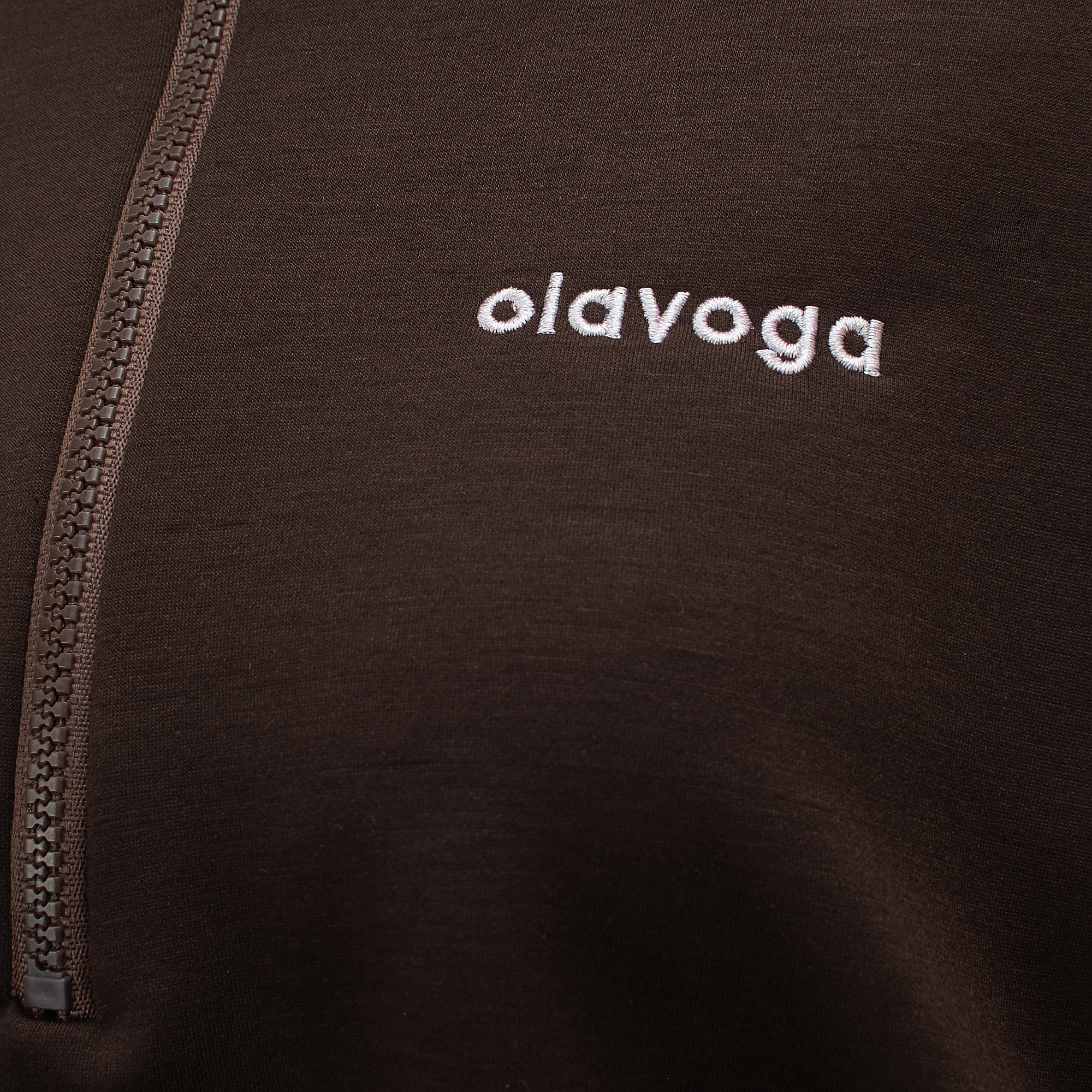 OLAVOGA FINE FORM zip collar set - Brown