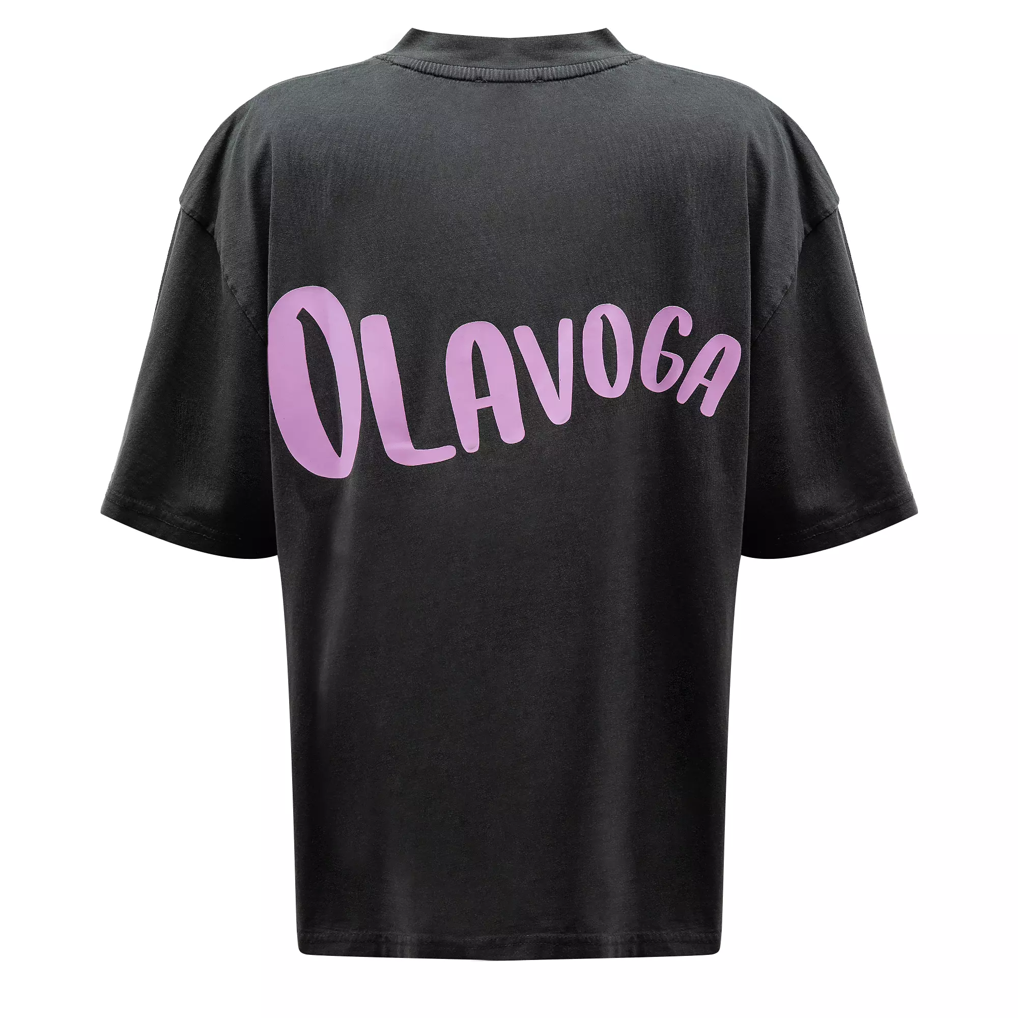 OLAVOGA BABE dámske tričko oversize - Tmavosivé