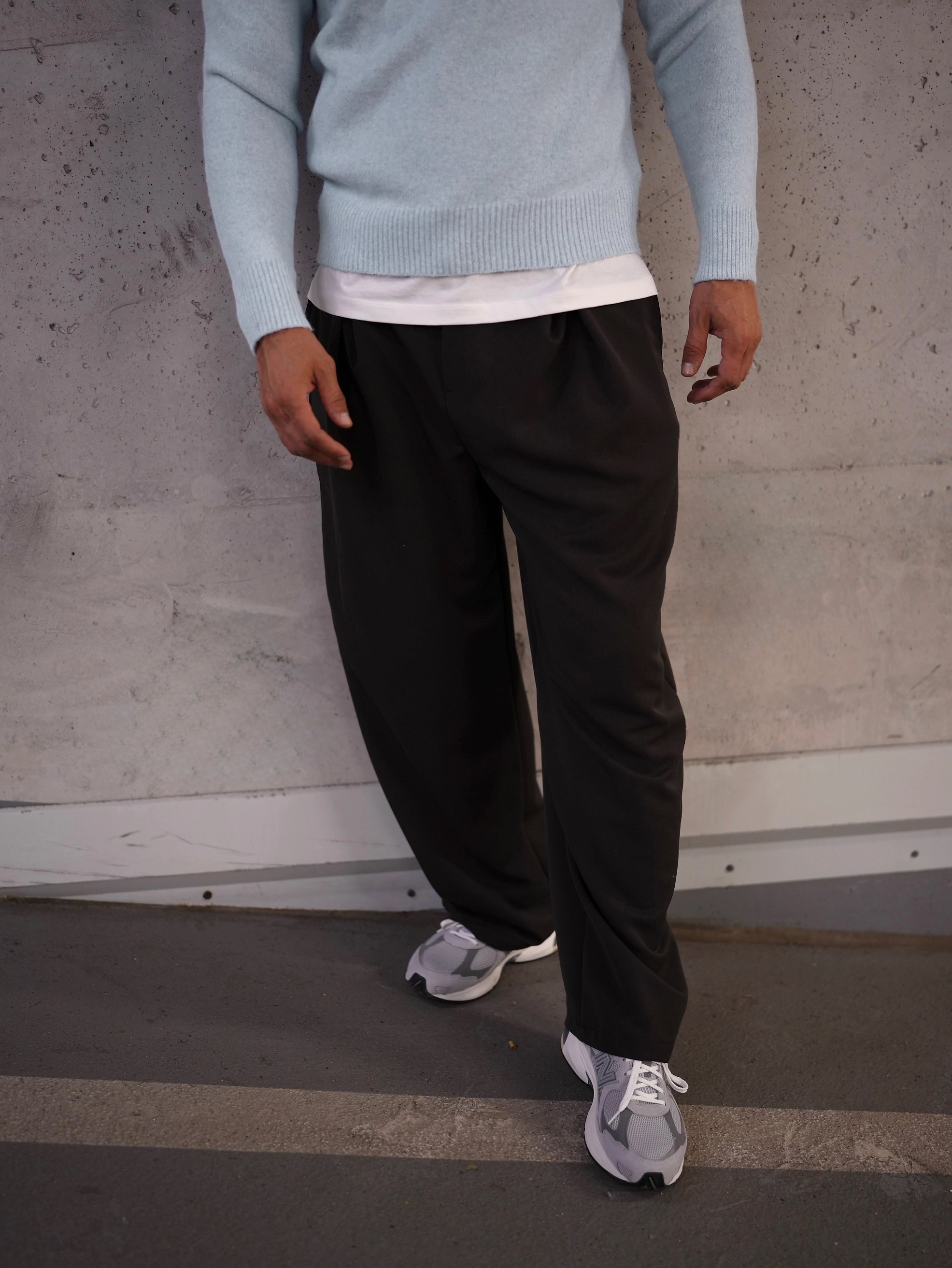 Spodnie męskie smart casual OLAVOGA Men ADJUST - Brąz
