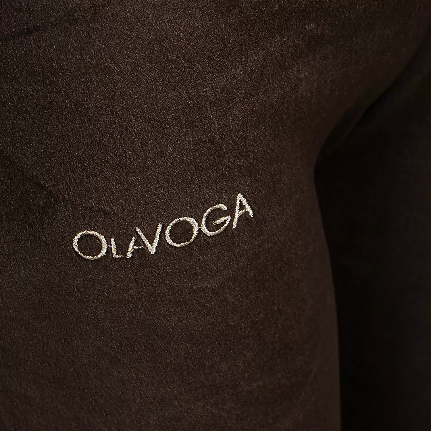 Ladies' casual velour set OLAVOGA VELVET WOOD - Brown