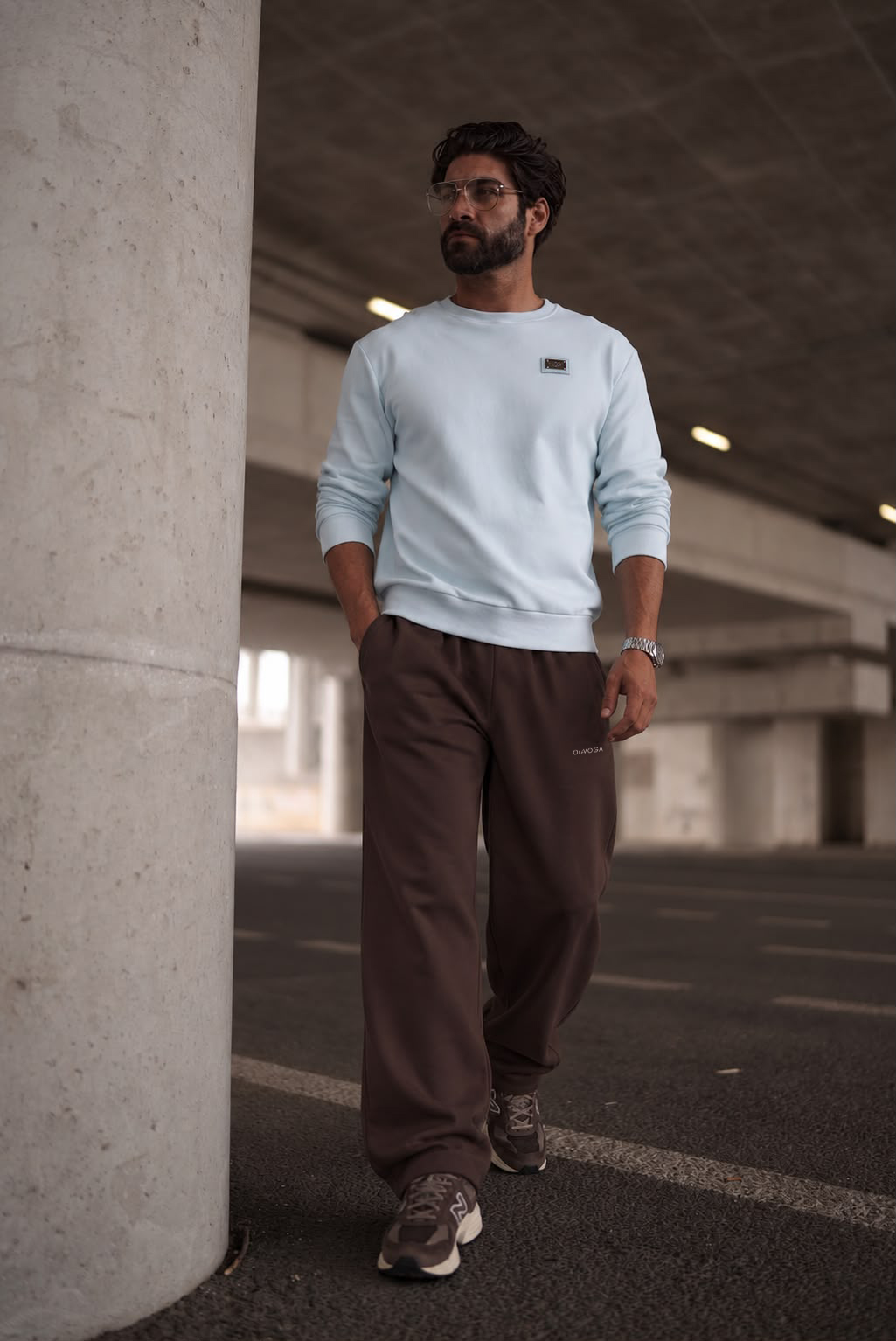 OLAVOGA Men’s BALORO Regular Fit Sweatshirt – Blue