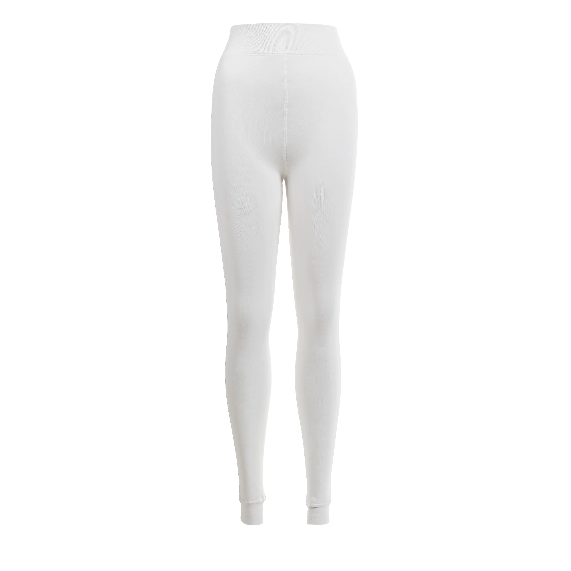 Legginsy damskie ocieplane OLAVOGA NEBULA - Écru