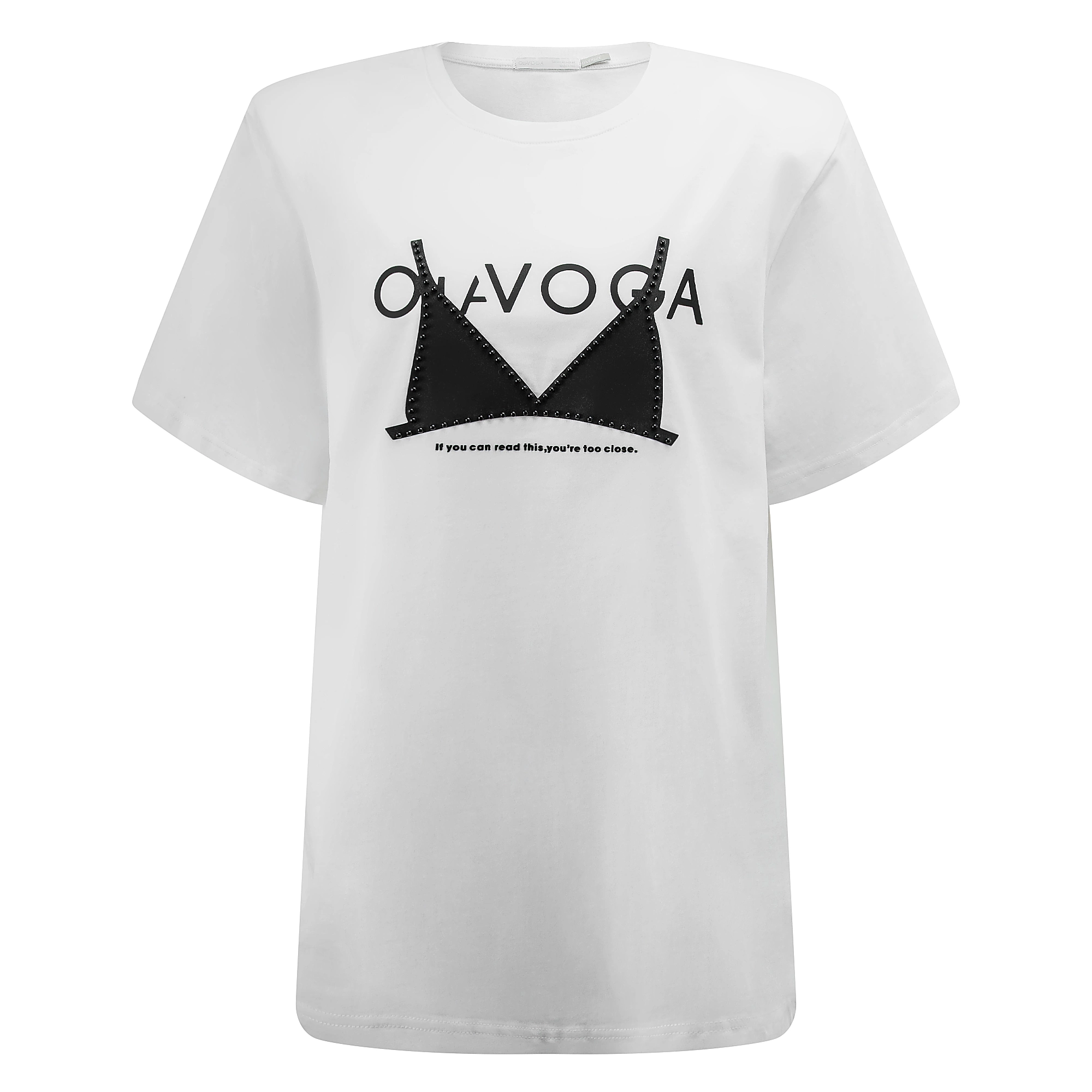 OLAVOGA BRAFITTI women's oversize T-shirt - Écru