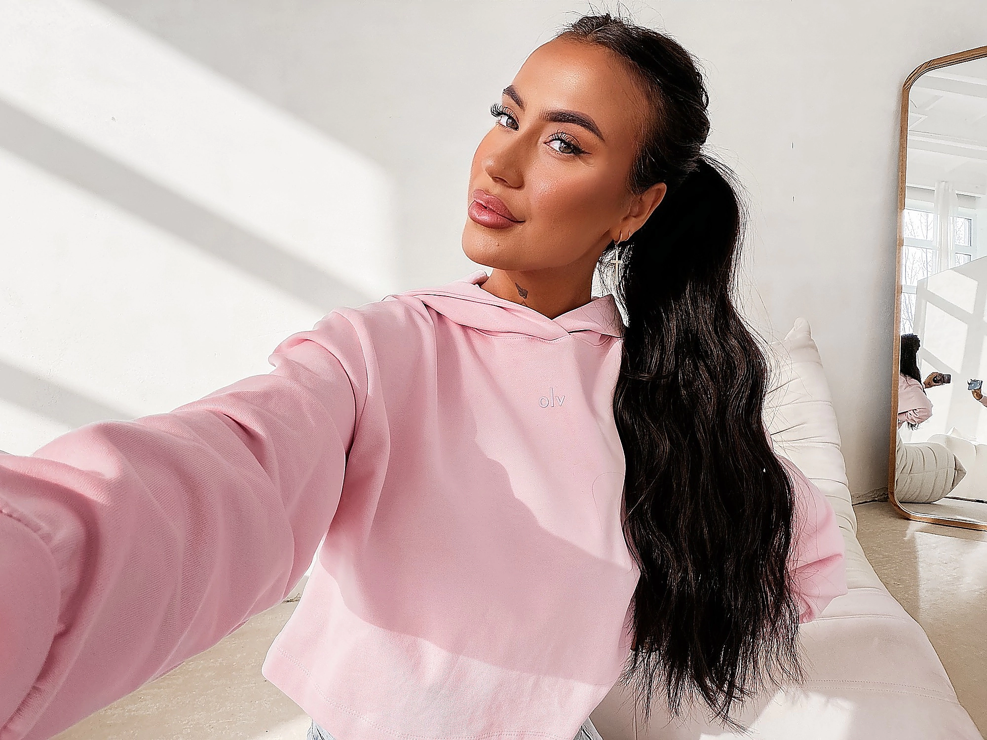 OLAVOGA APERIO women's hoodie - Pink