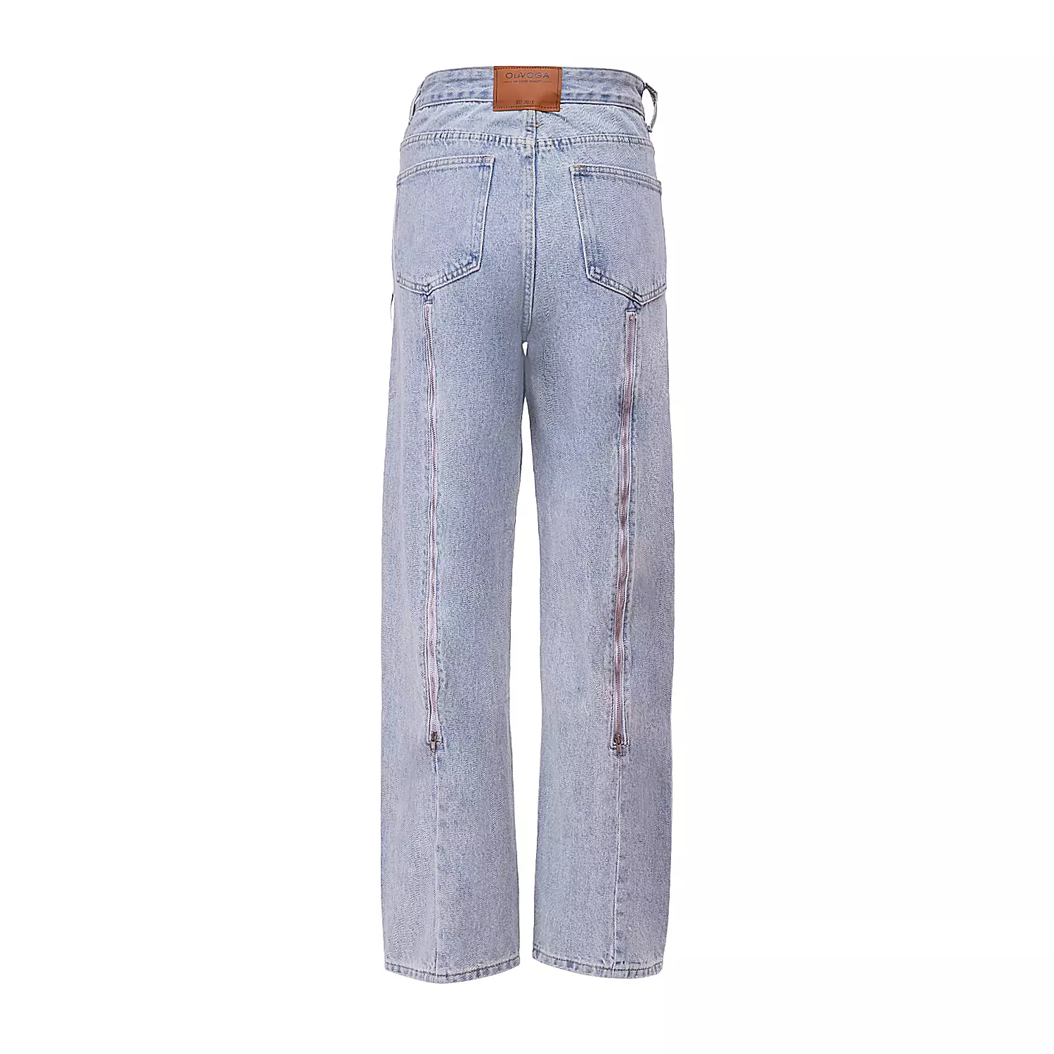 Spodnie damskie OLAVOGA SKYLINE - Jasny jeans