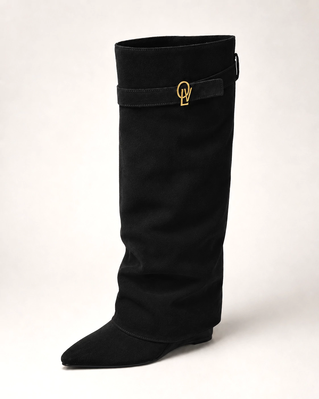 OLAVOGA TYGAL women’s suede boots – Black