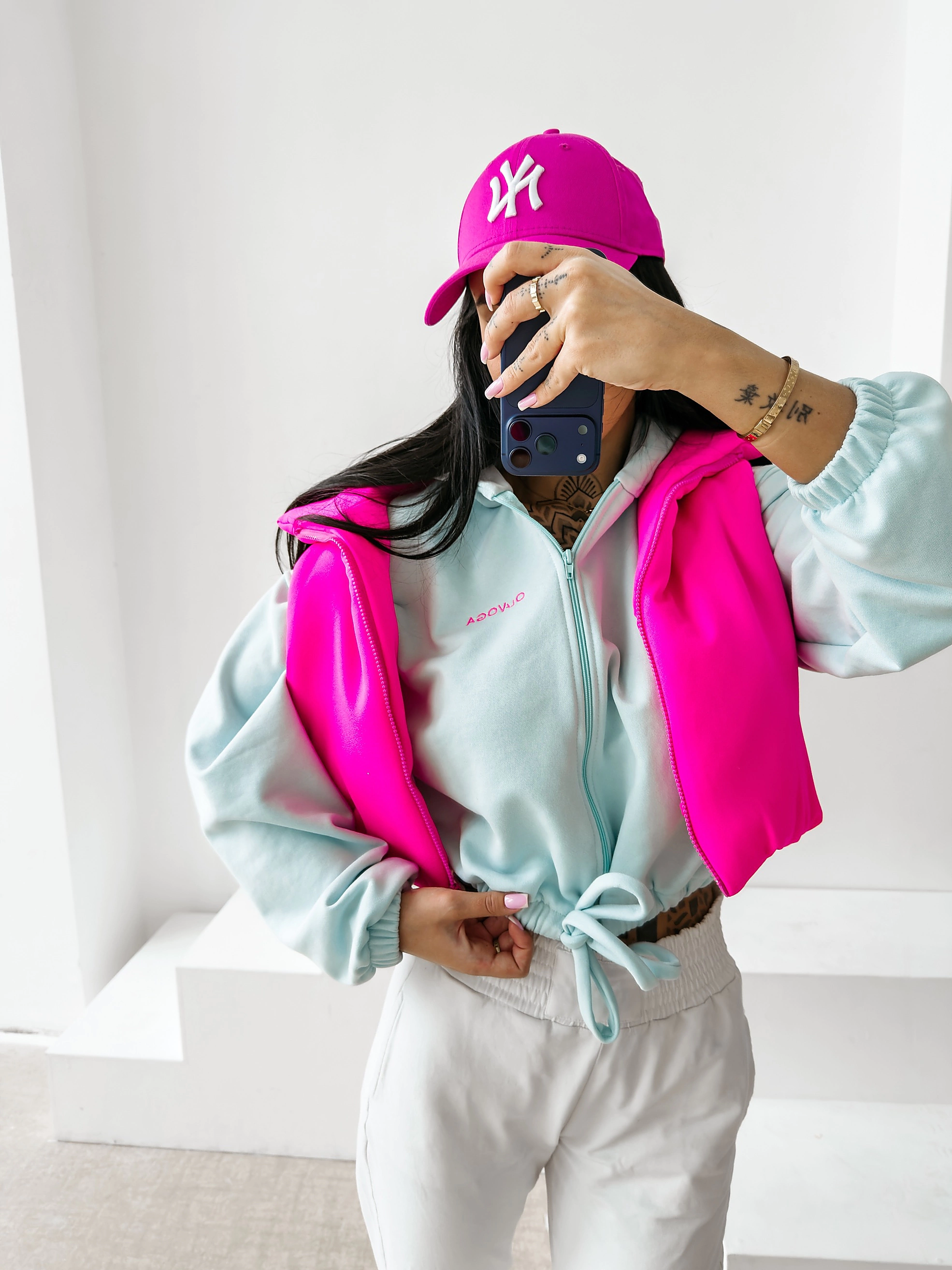 OLAVOGA NERIN dámská mikina oversize - Mint