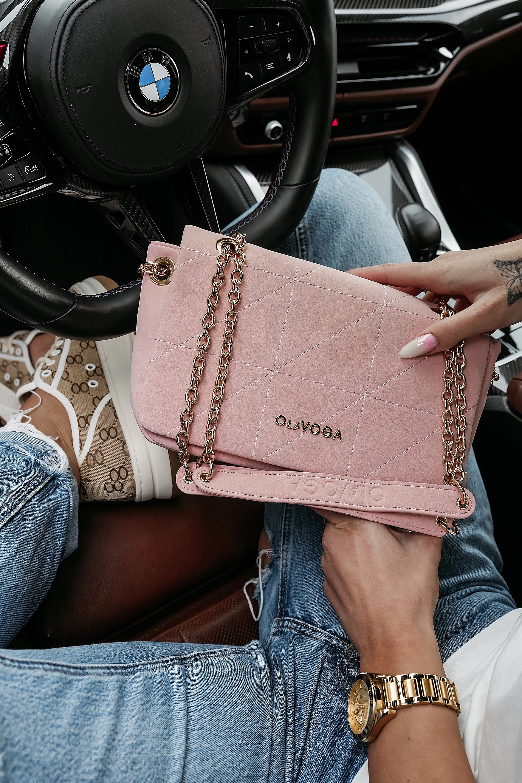 OLAVOGA TERING Damenhandtasche - Puderrosa