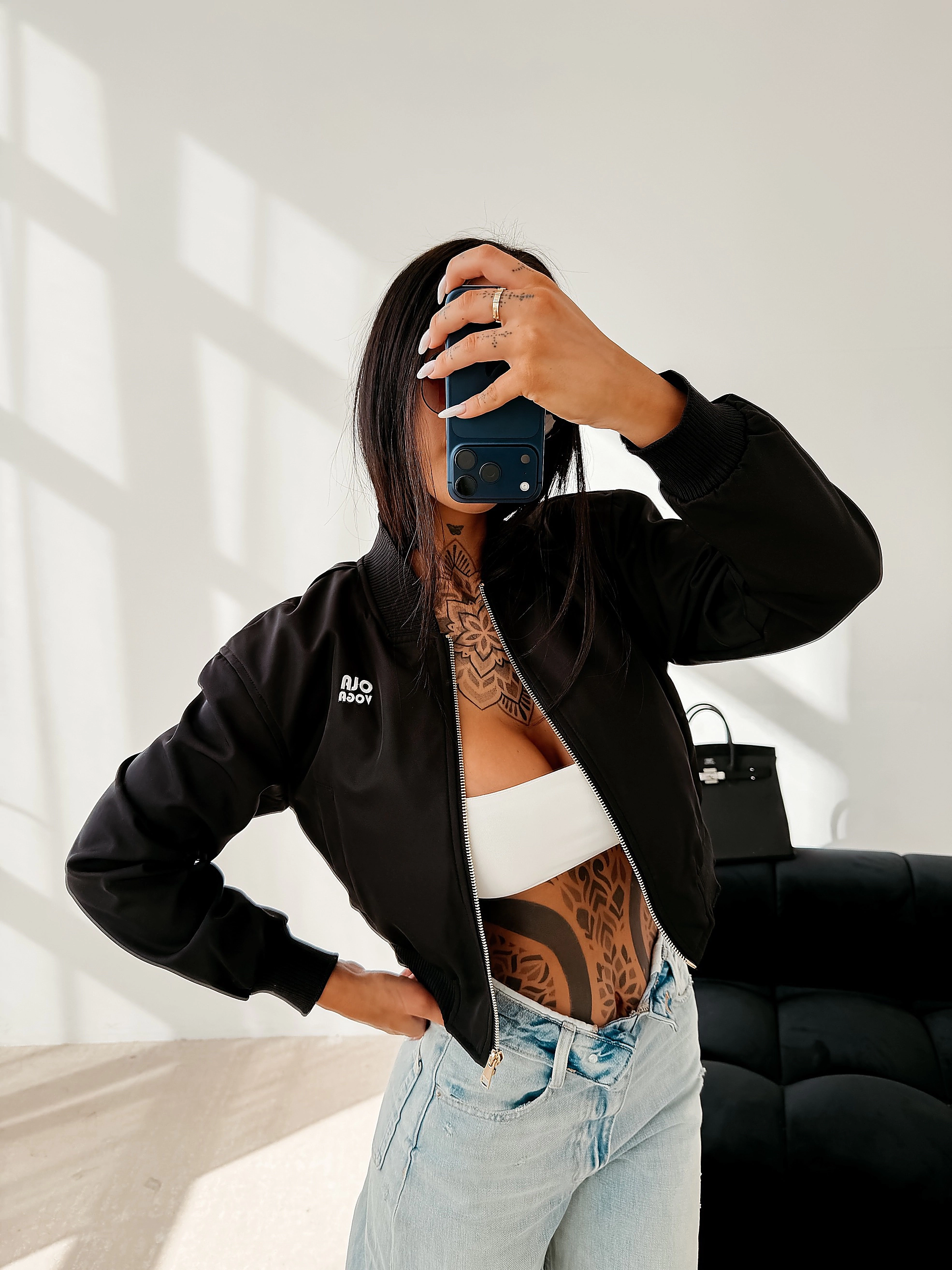 OLAVOGA MASTI bomber jacket - Black