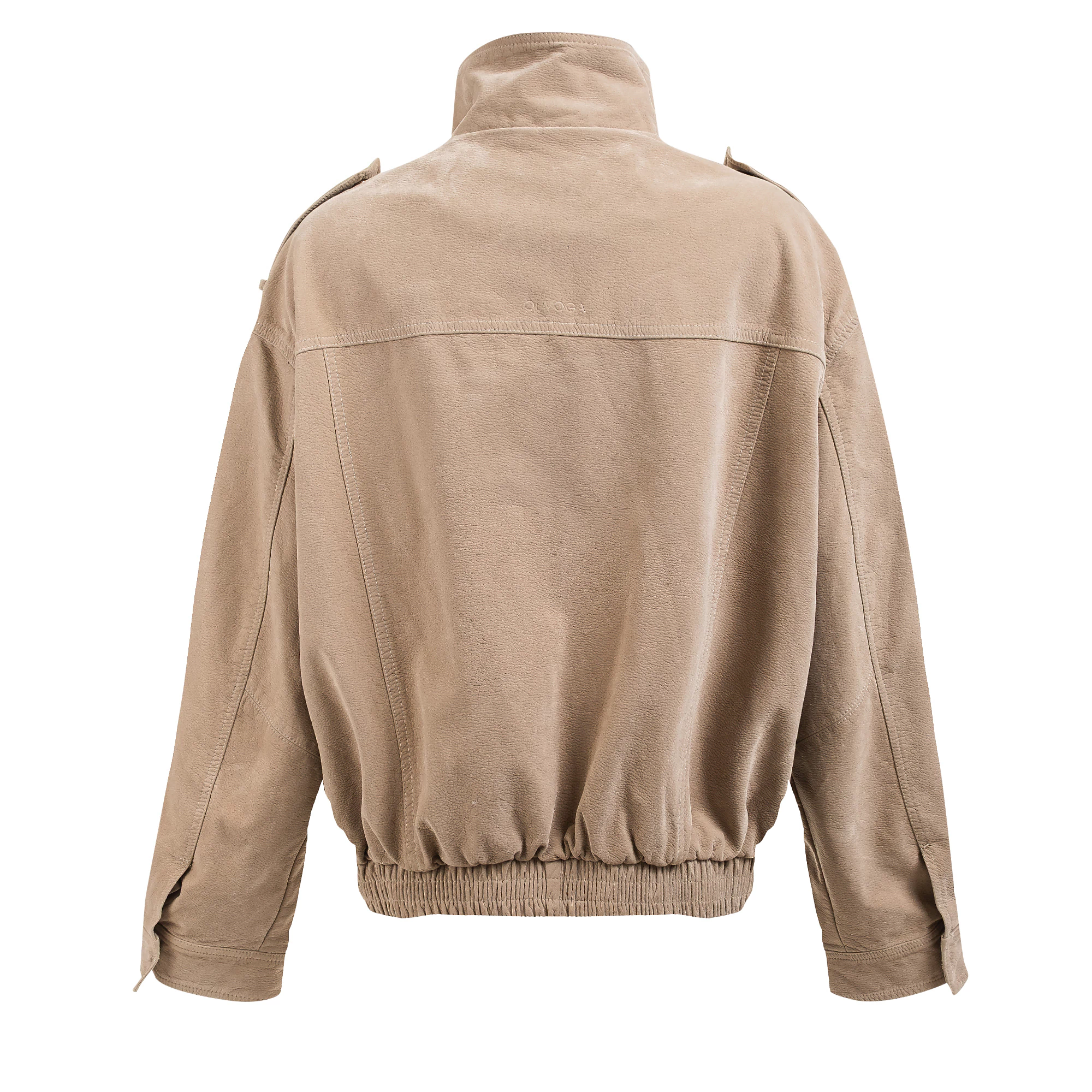 Damenjacke in Veloursleder-Optik OLAVOGA RYZEN - Beige