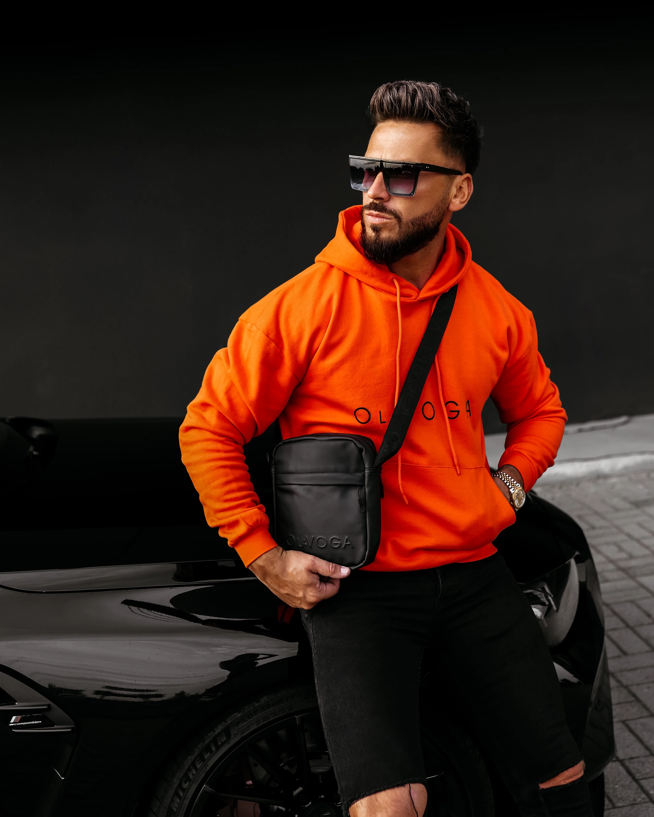 OLAVOGA Men ESSENTI Herrentasche – Schwarz