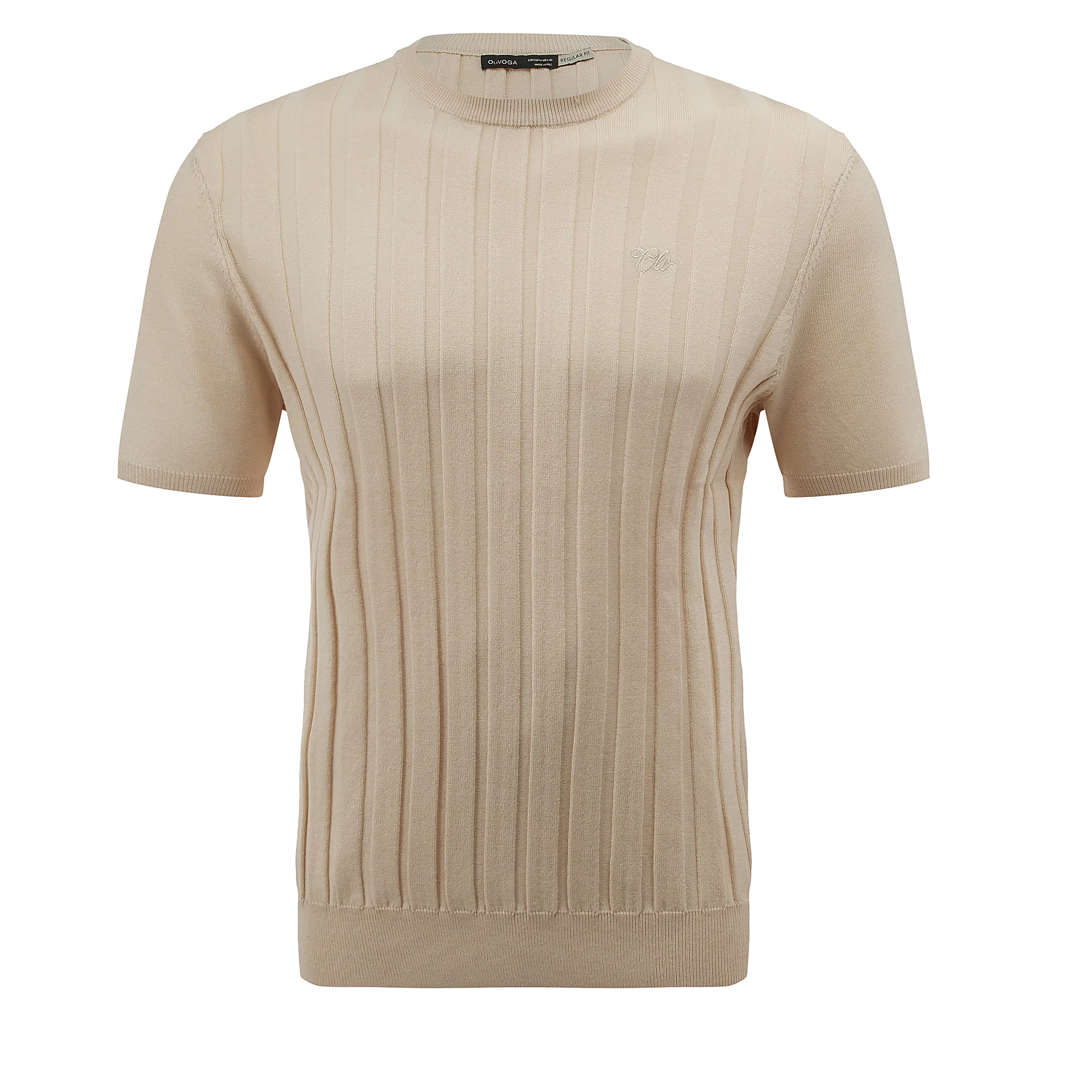 T-shirt męski OLAVOGA Men XAE - Beżowy