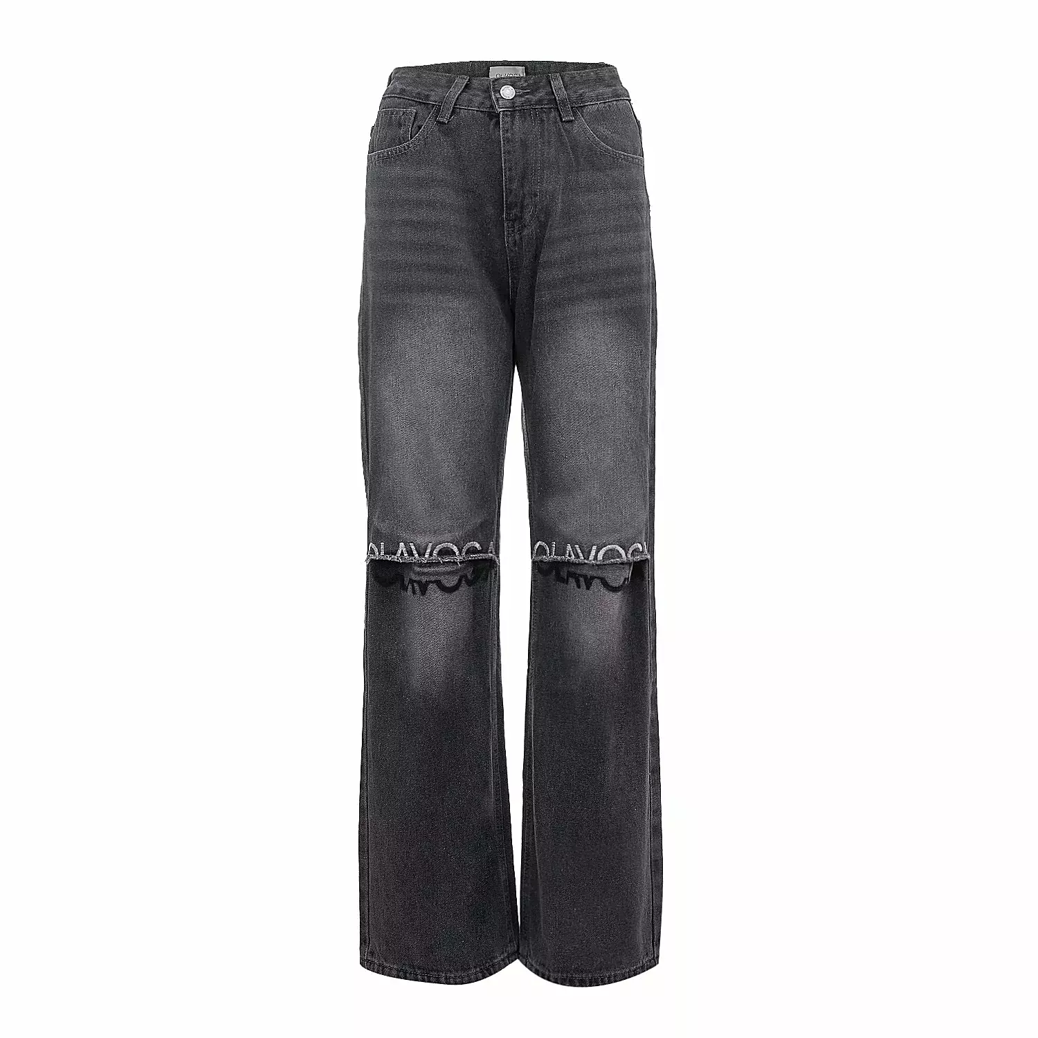 OLAVOGA DAKEN women's denim trousers - Dark grey