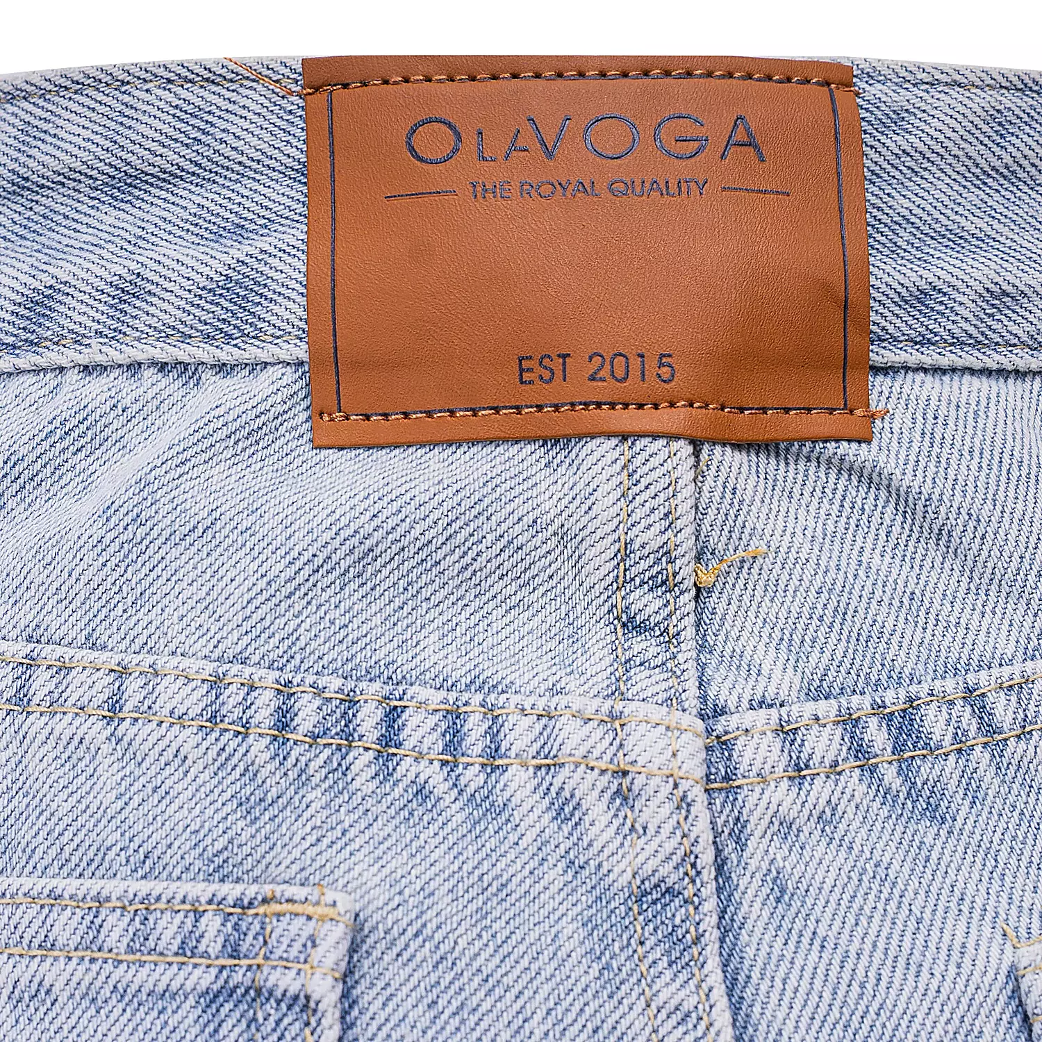 Spodnie damskie OLAVOGA SKYLINE - Jasny jeans