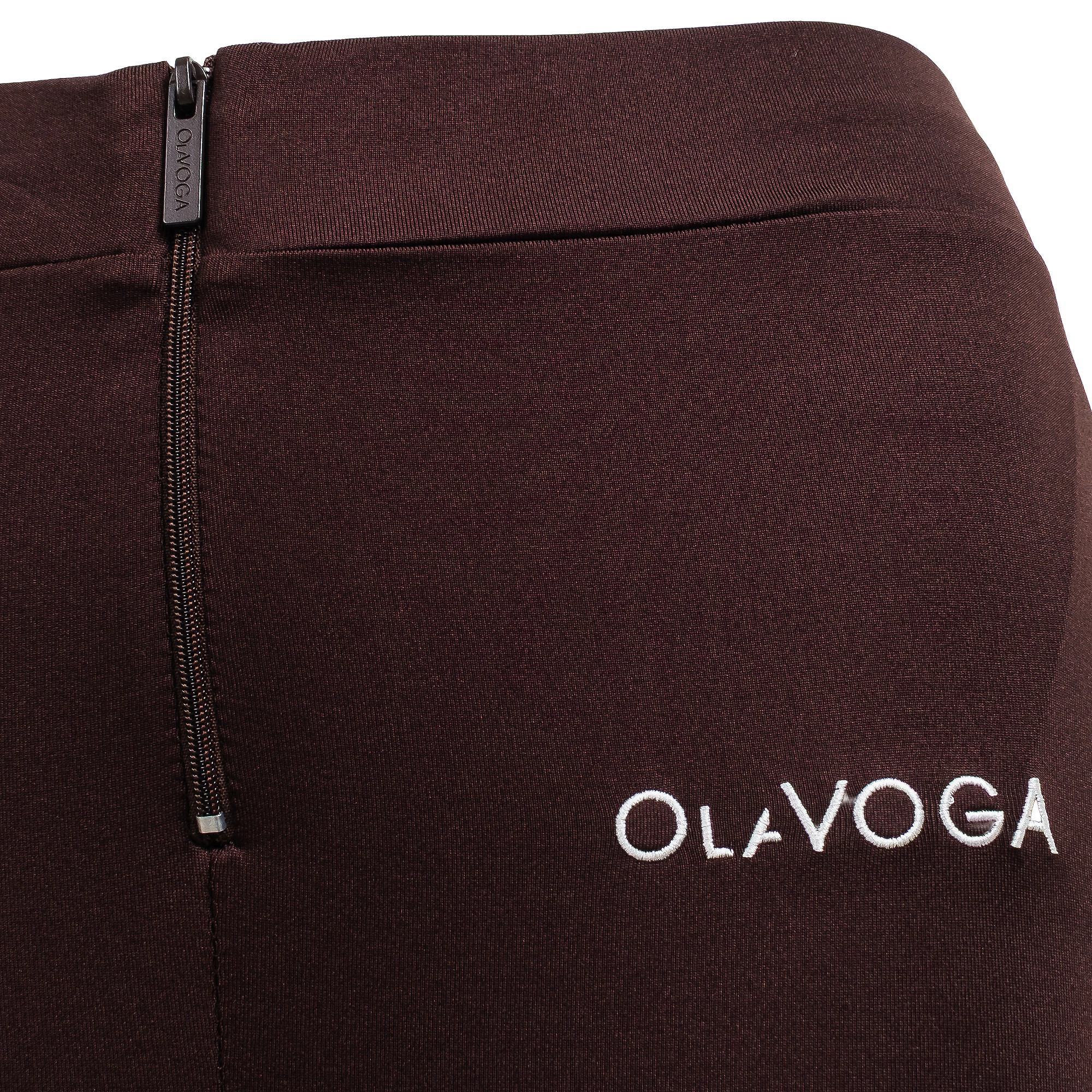 Legginsy damskie z zamkiem OLAVOGA LUXORA - Brąz