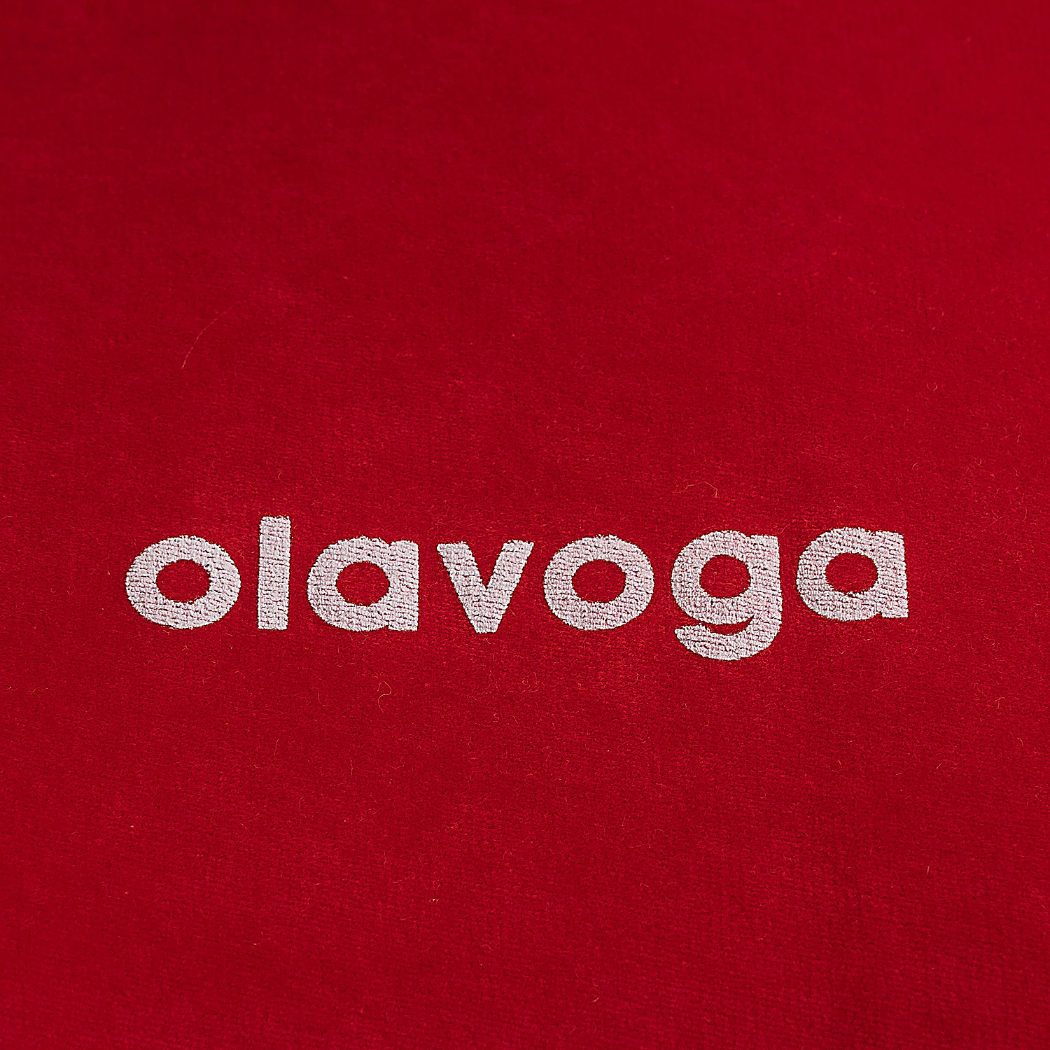 Ladies' velour sweatshirt OLAVOGA VELVORA - Red