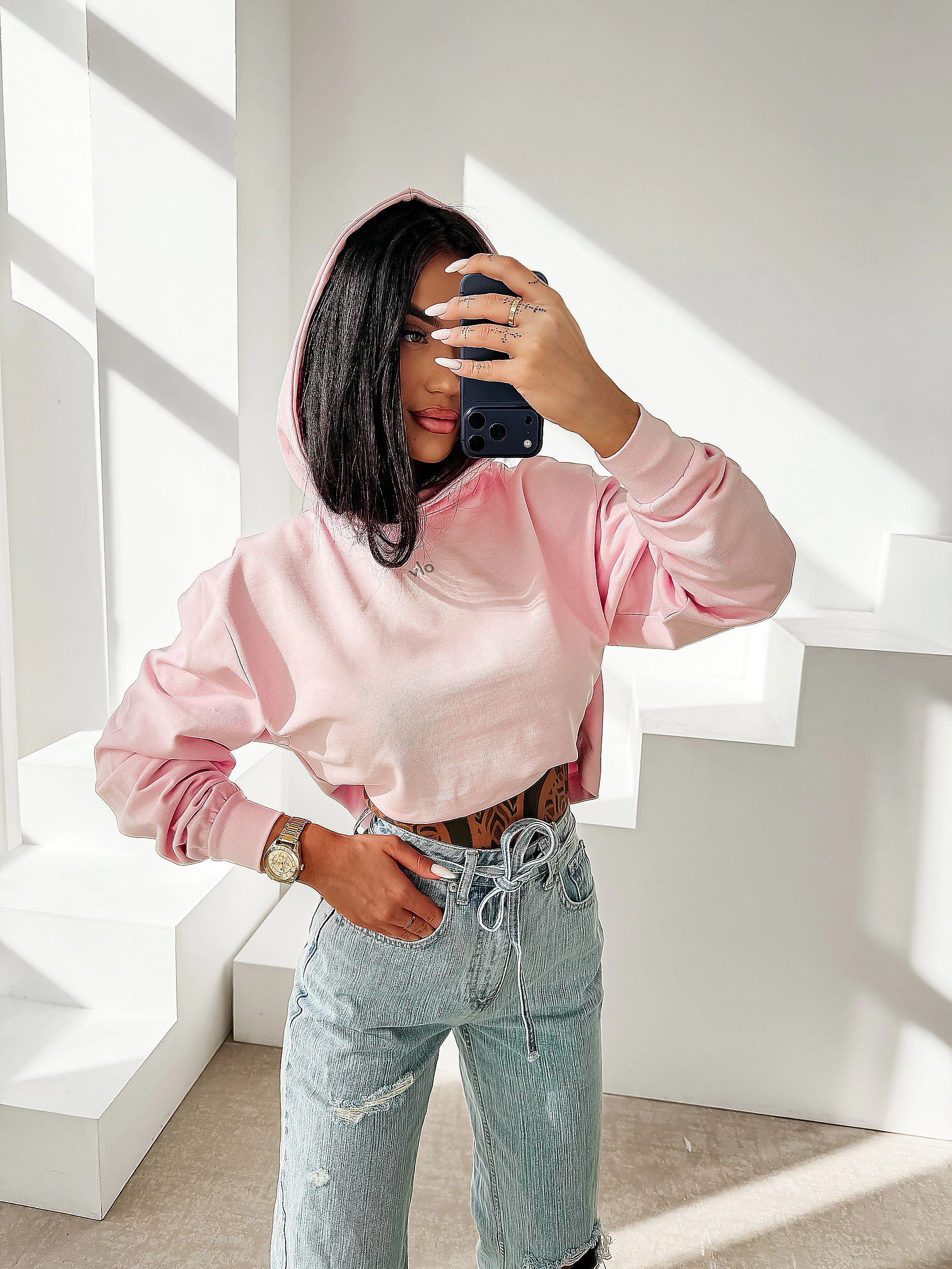 OLAVOGA APERIO women's hoodie - Pink
