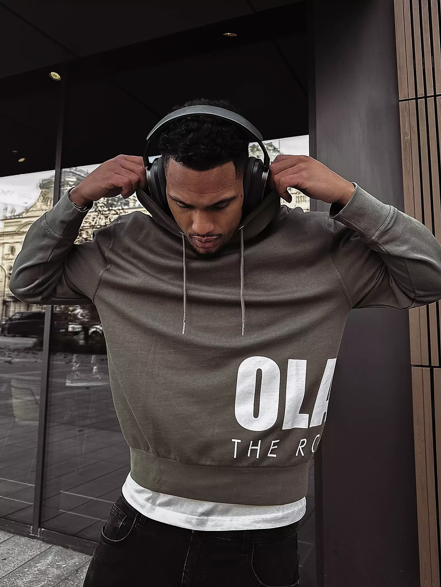 OLAVOGA Men PULSE cotton sweatshirt - Khaki