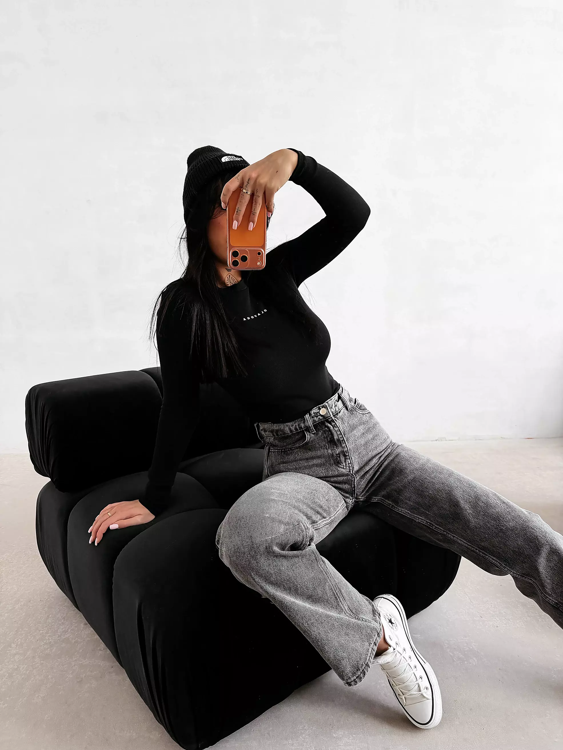 Damen-Spannbluse OLAVOGA MIRIAM - Schwarz