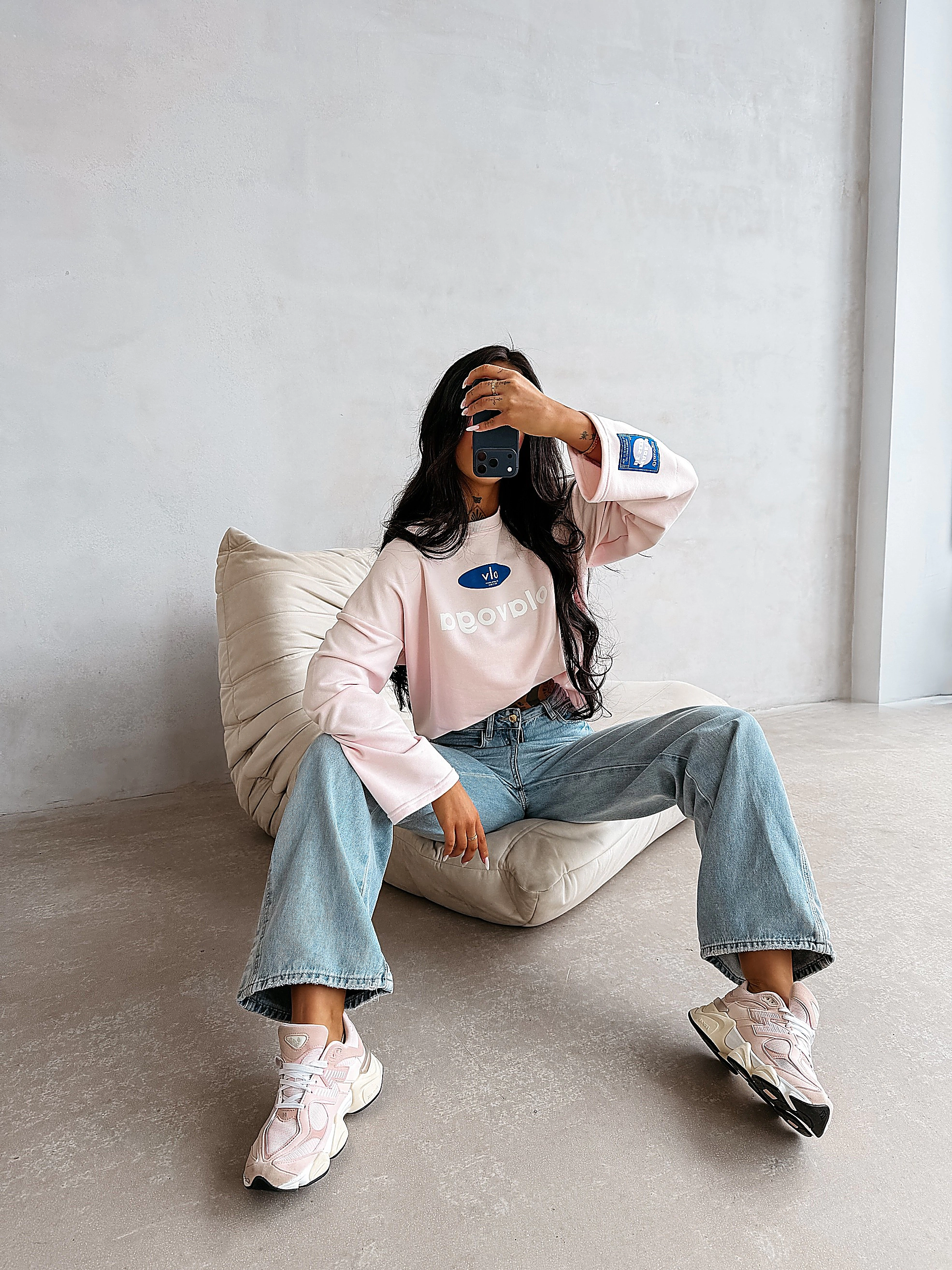 Damen Sweatshirt OLAVOGA URBAN ROYAL - Rosa
