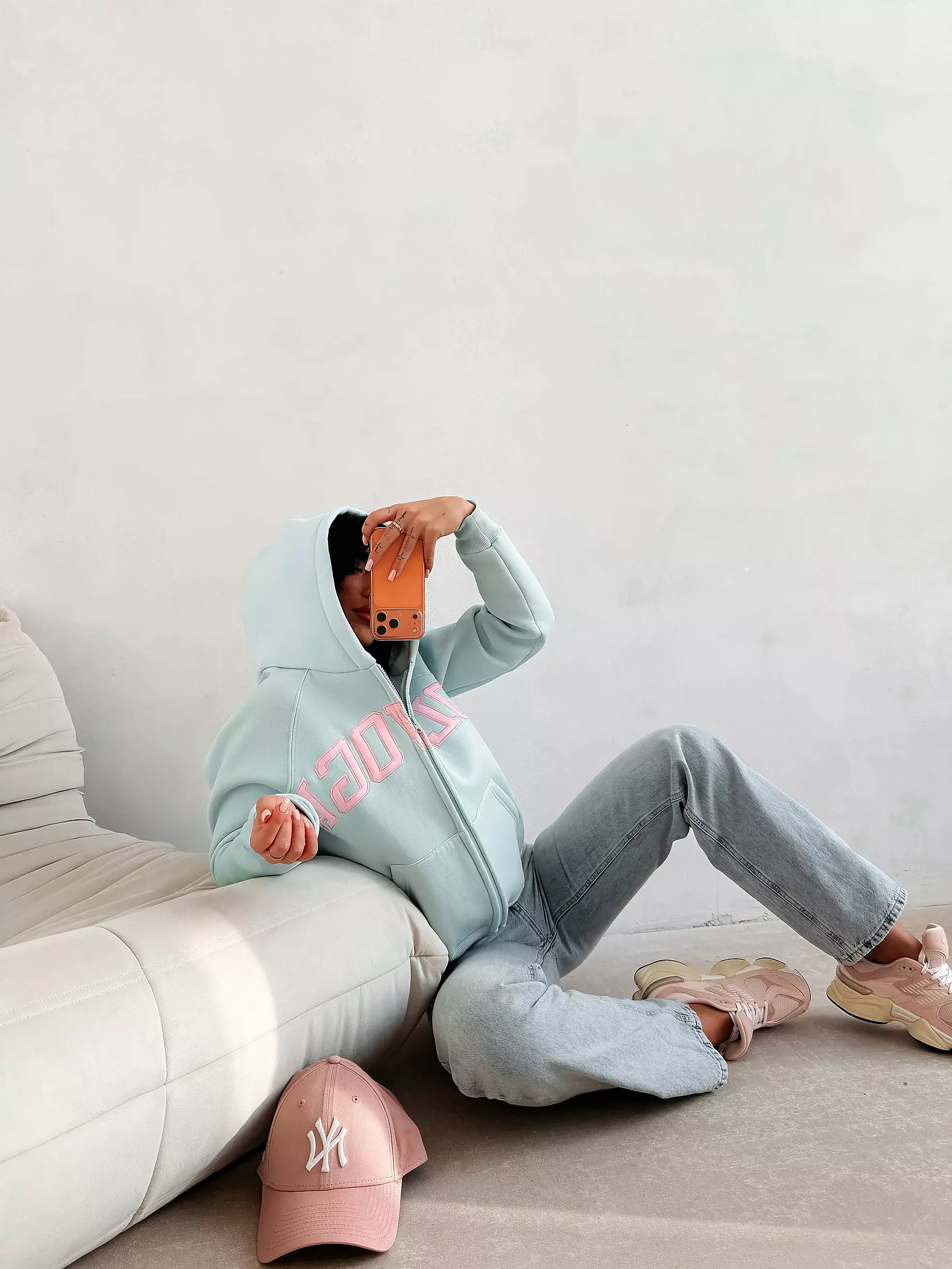 Lässiges Damen-Sweatshirt OLAVOGA IRIS - Mint