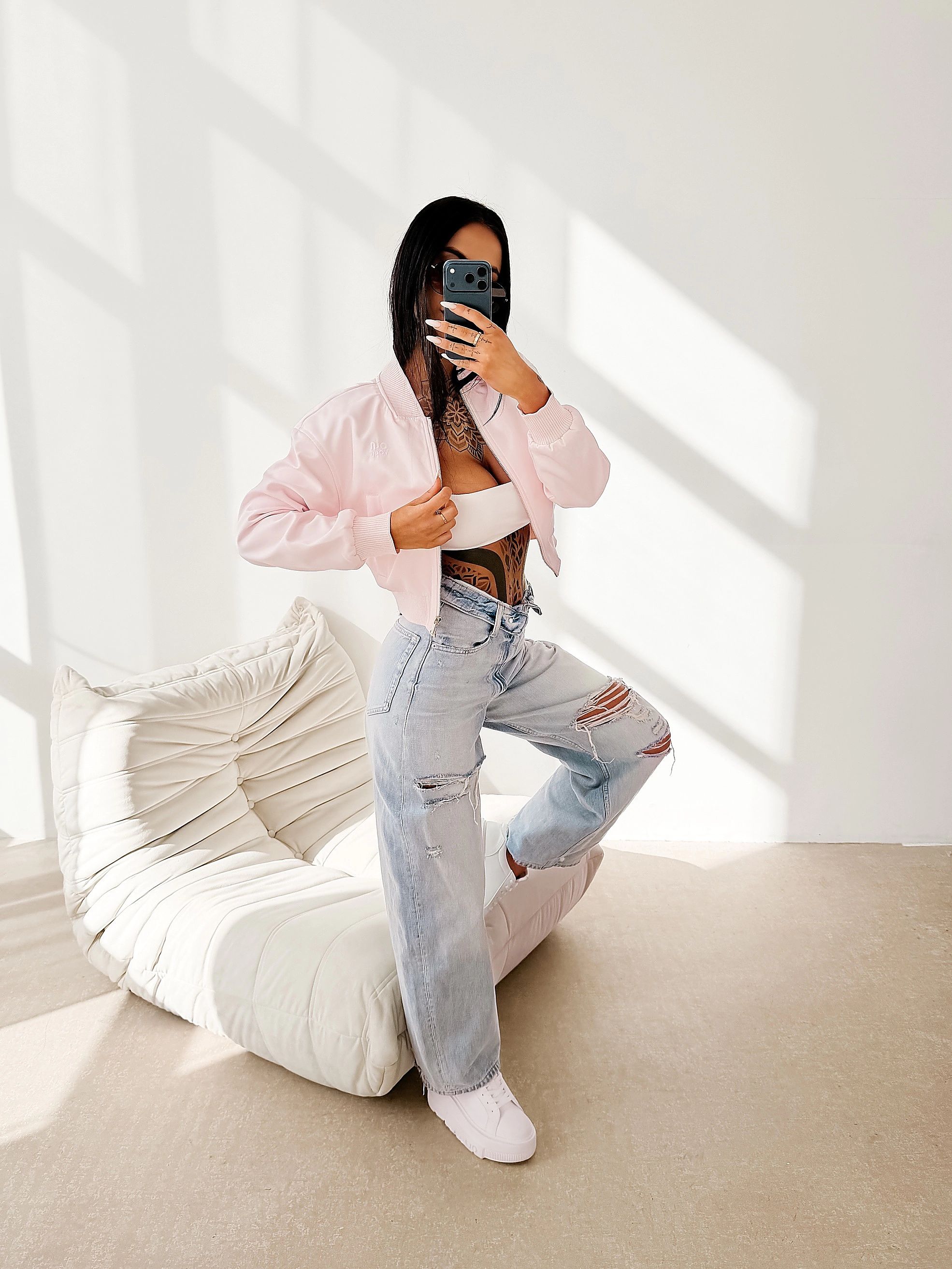 OLAVOGA MASTI bomber jacket - Pink
