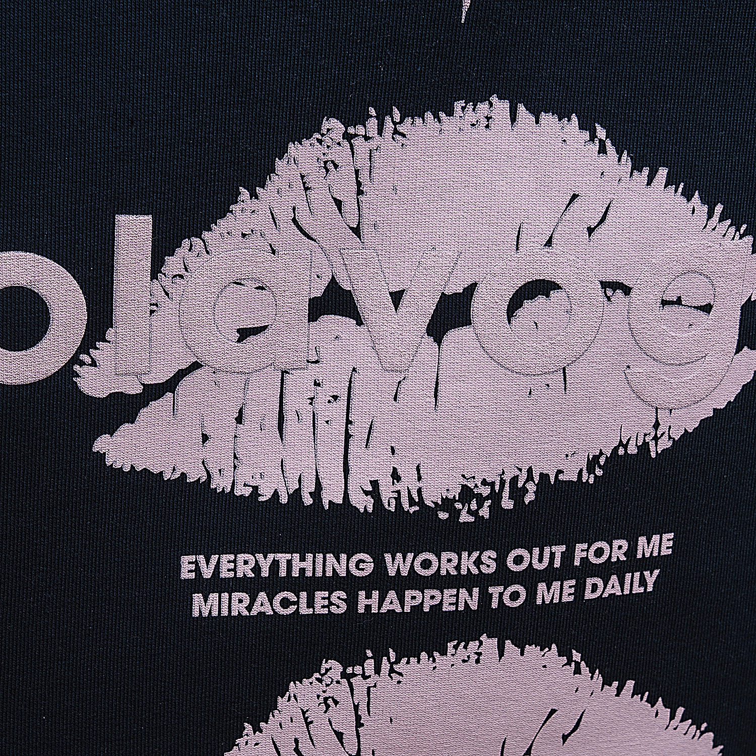 Bluza damska z kapturem OLAVOGA LUCKY MINDSET - Granatowy