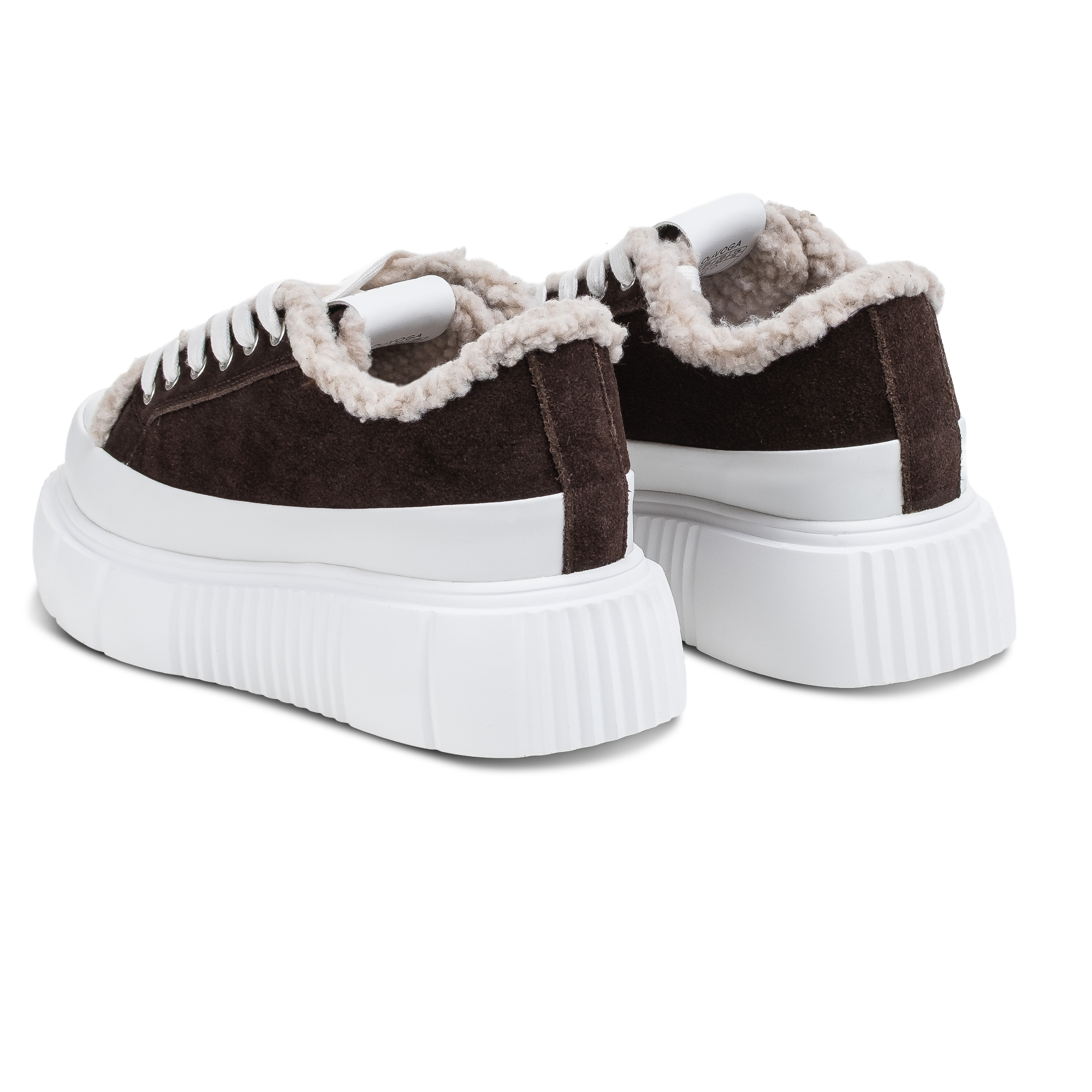 Sneakersy damskie na platformie OLAVOGA LULL - Brąz