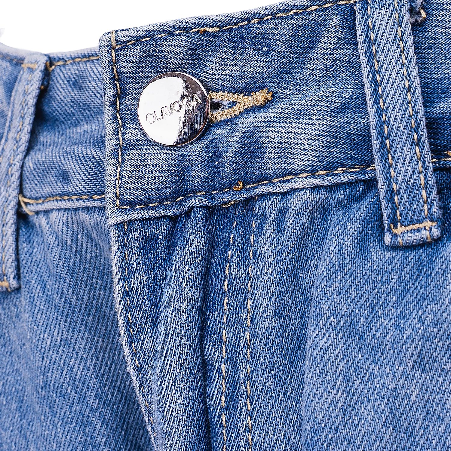 OLAVOGA VIVID bedruckte Damenhose - Dark denim